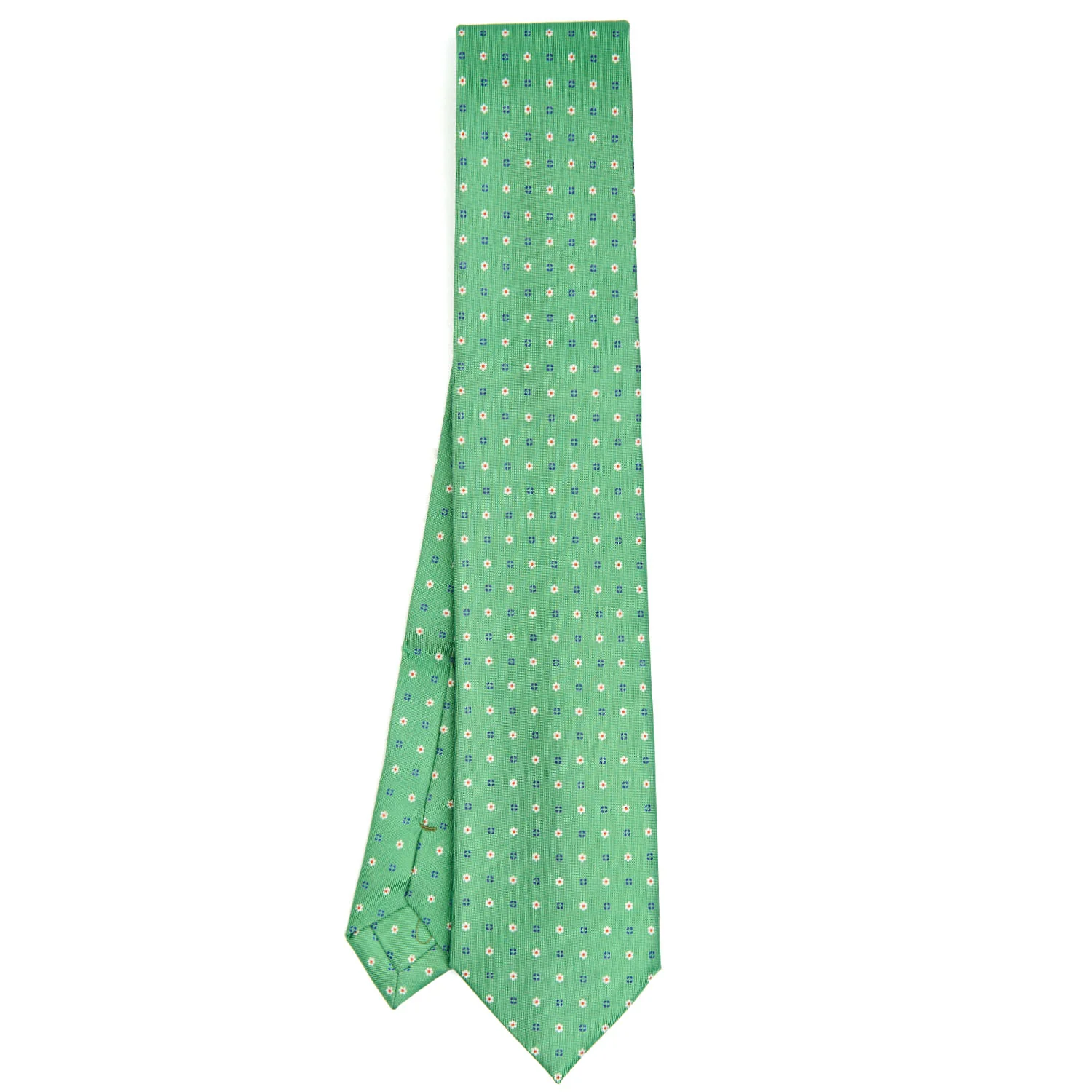 GREEN EXTRA LONG SARTORIAL SILK TIE - Image 2