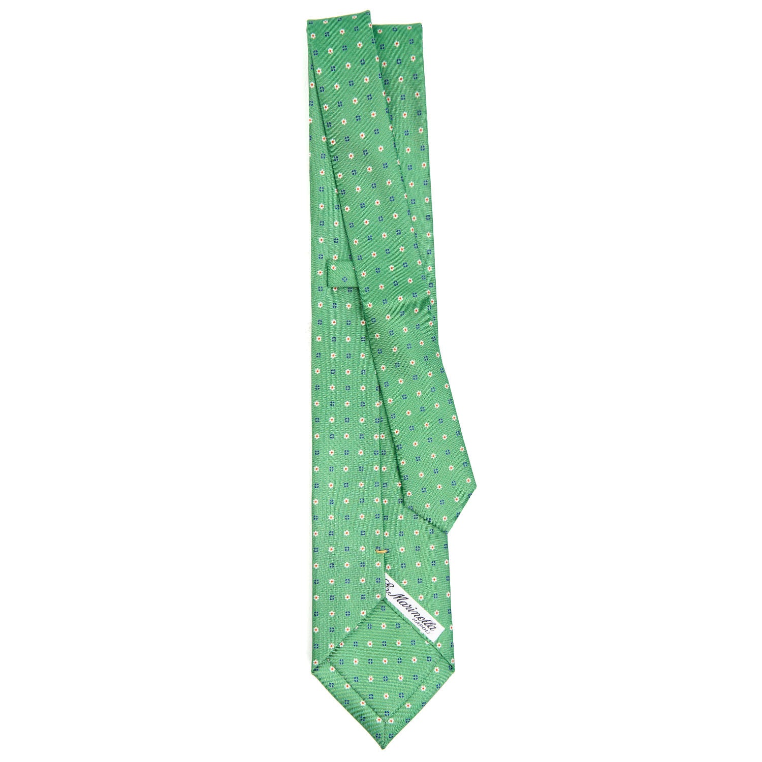 GREEN EXTRA LONG SARTORIAL SILK TIE - Image 3