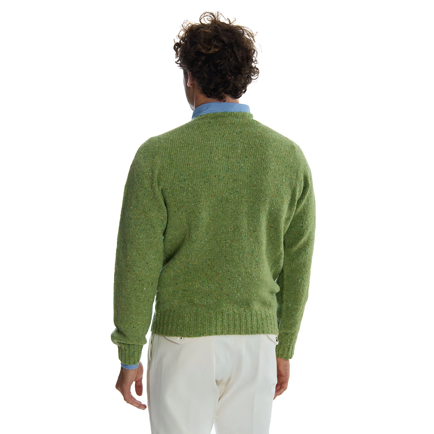 GREEN SHETLAND SWEATER - Image 2