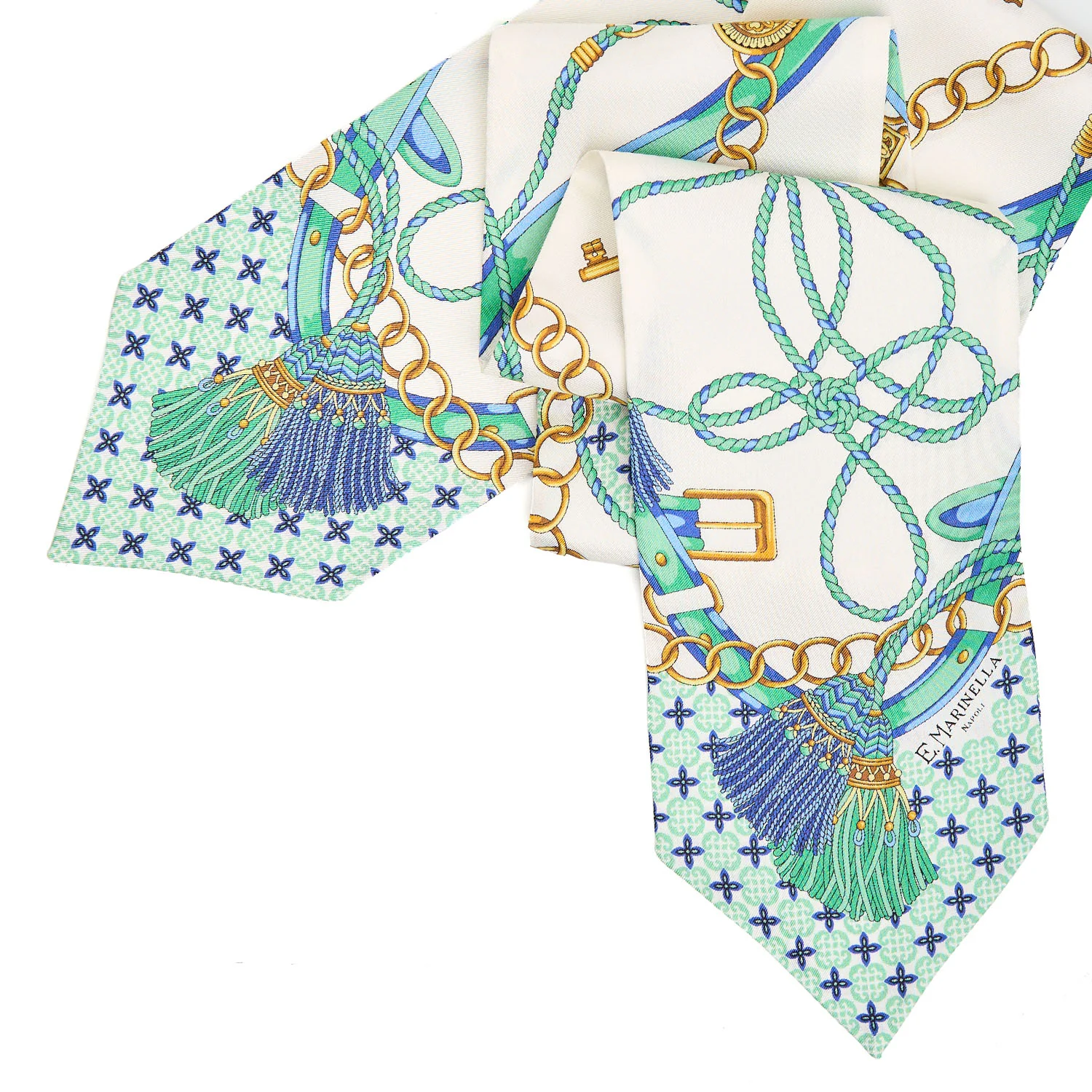GREEN SILK BANDEAU - Image 4