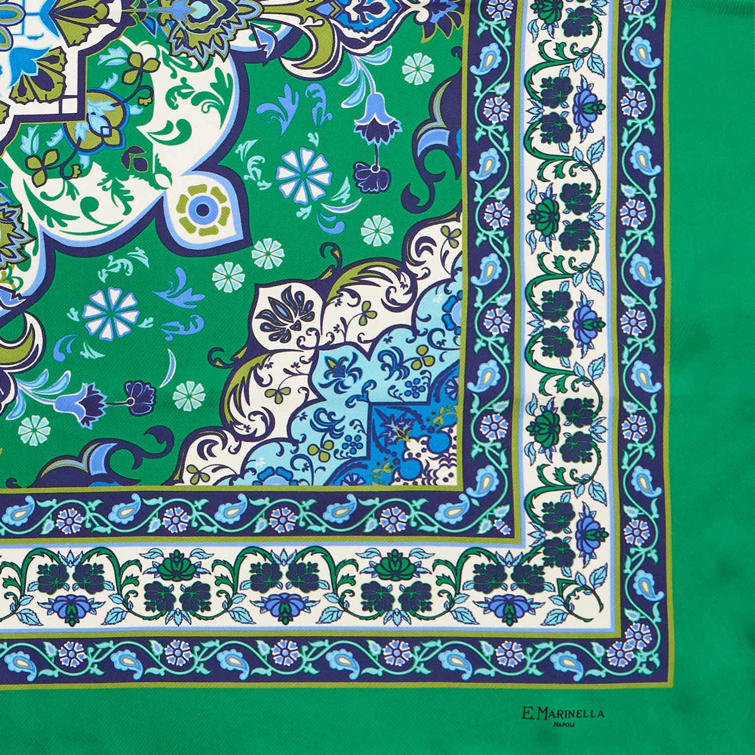 GREEN SILK SCARF 90 - Image 3