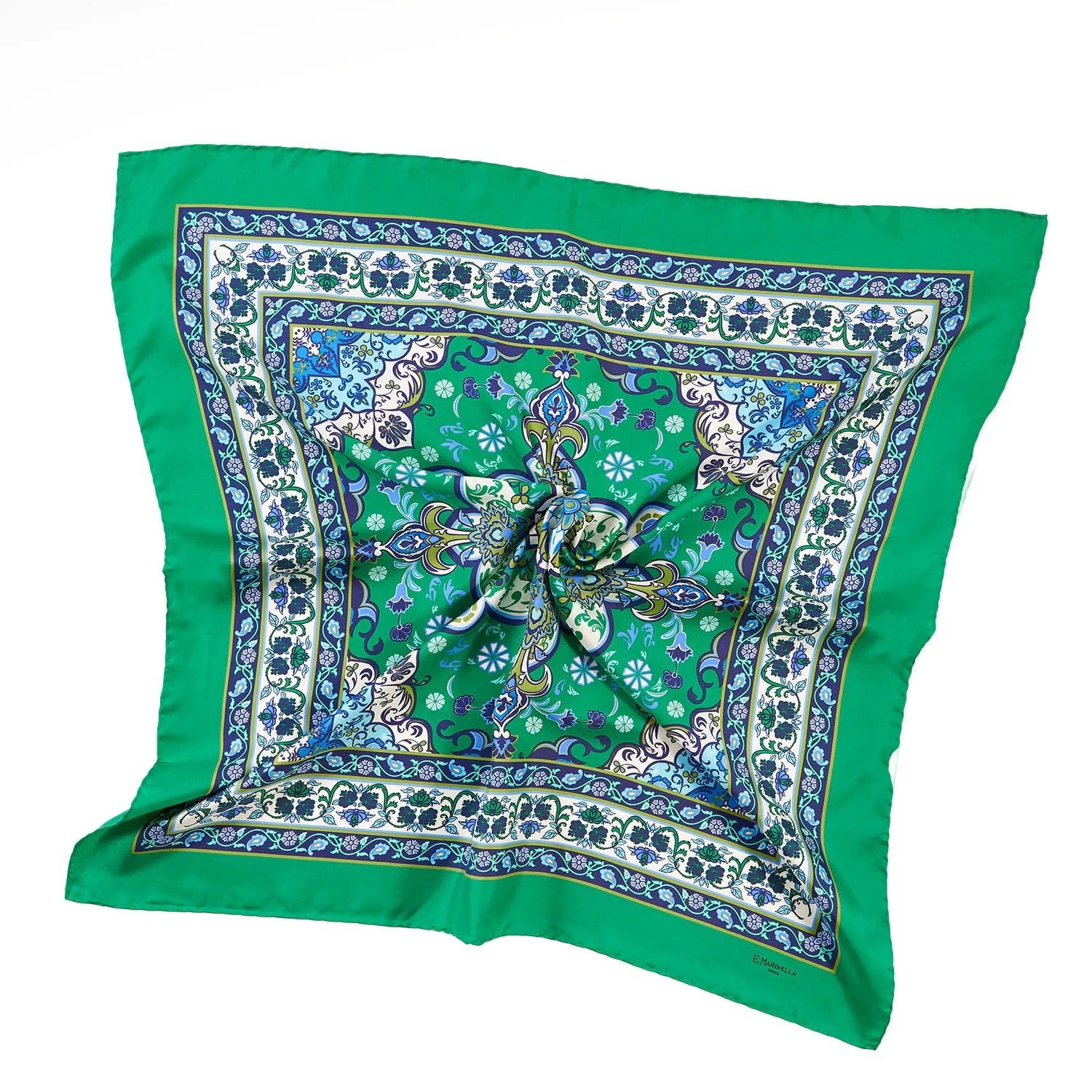 GREEN SILK SCARF 90 - Image 4