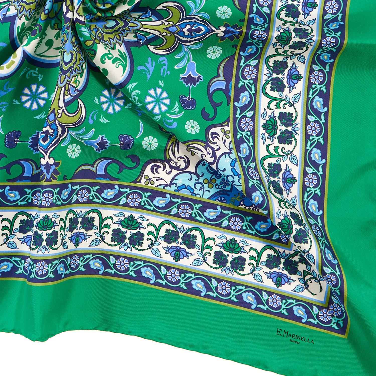 GREEN SILK SCARF 90 - Image 5