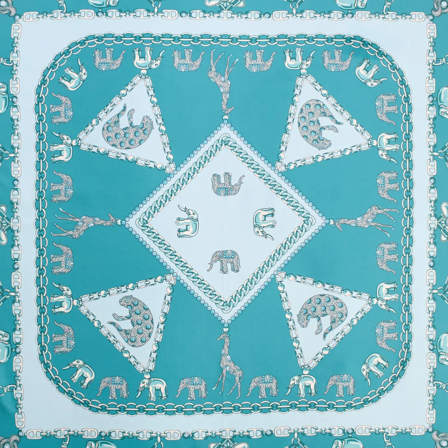 GREEN SILK SCARF 90 - Image 4