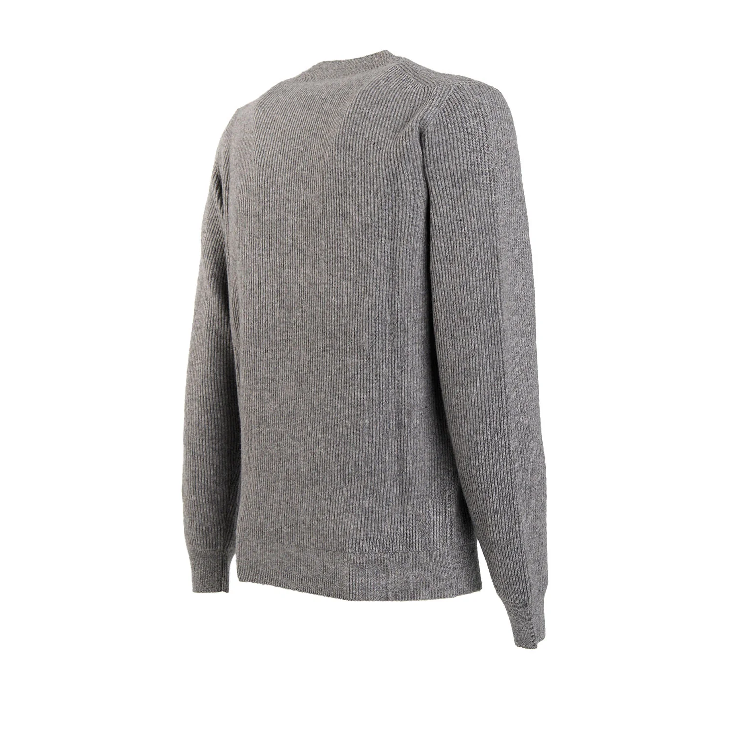 GREY RIBBED CREWNECK SWEATER - Image 8