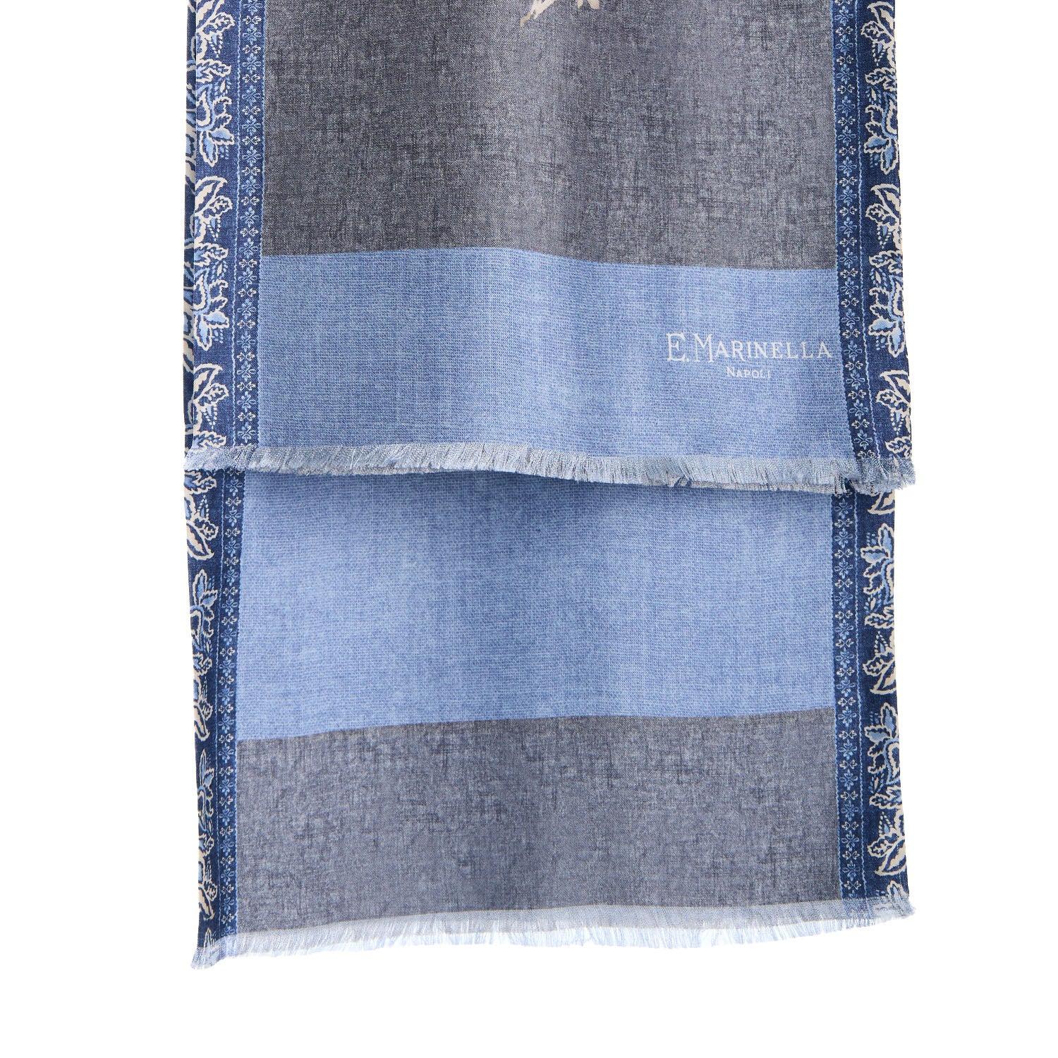 GREY DOUBLE SILK SCARF - Image 2