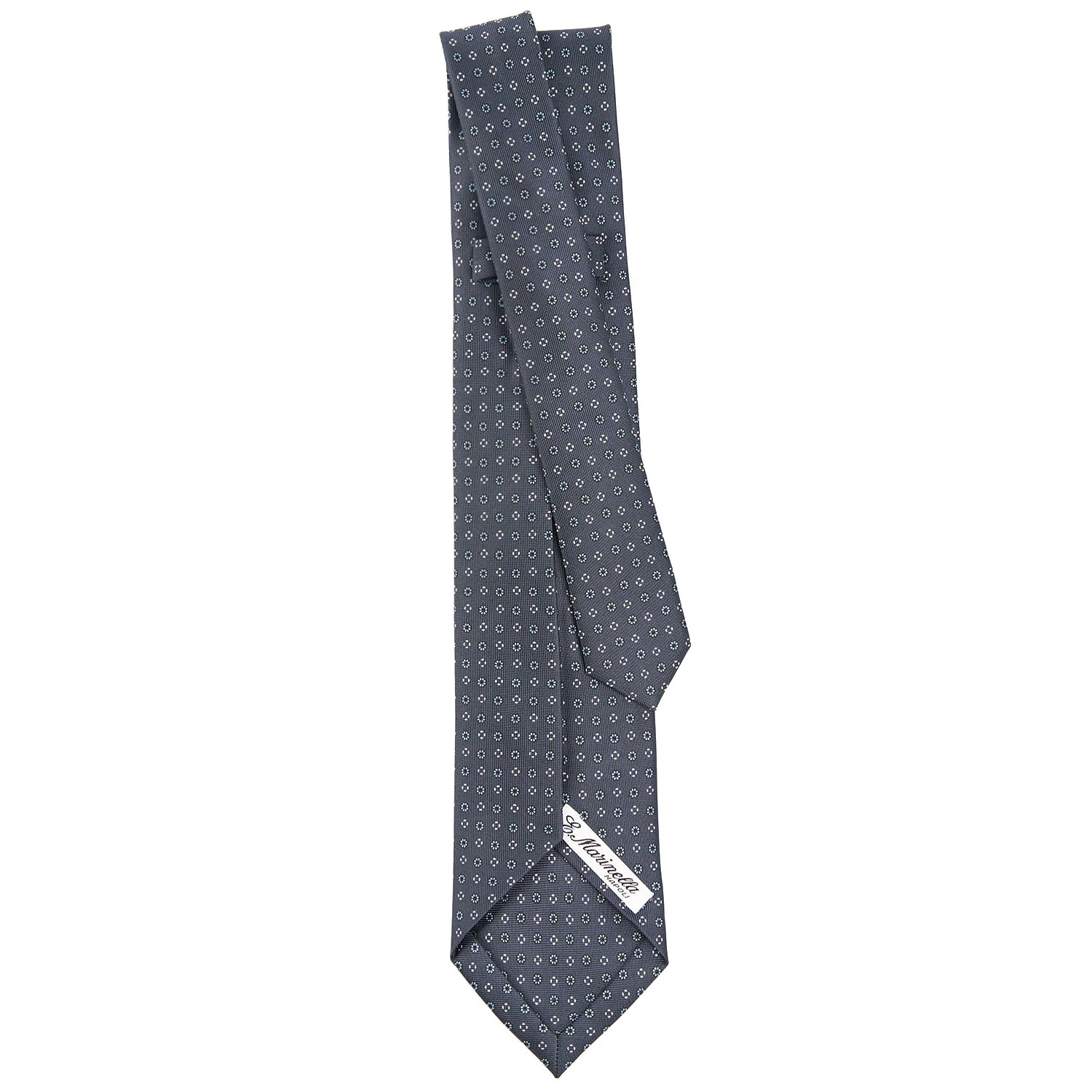 DARK GREY 5 FOLD SARTORIAL SILK TIE - Image 3