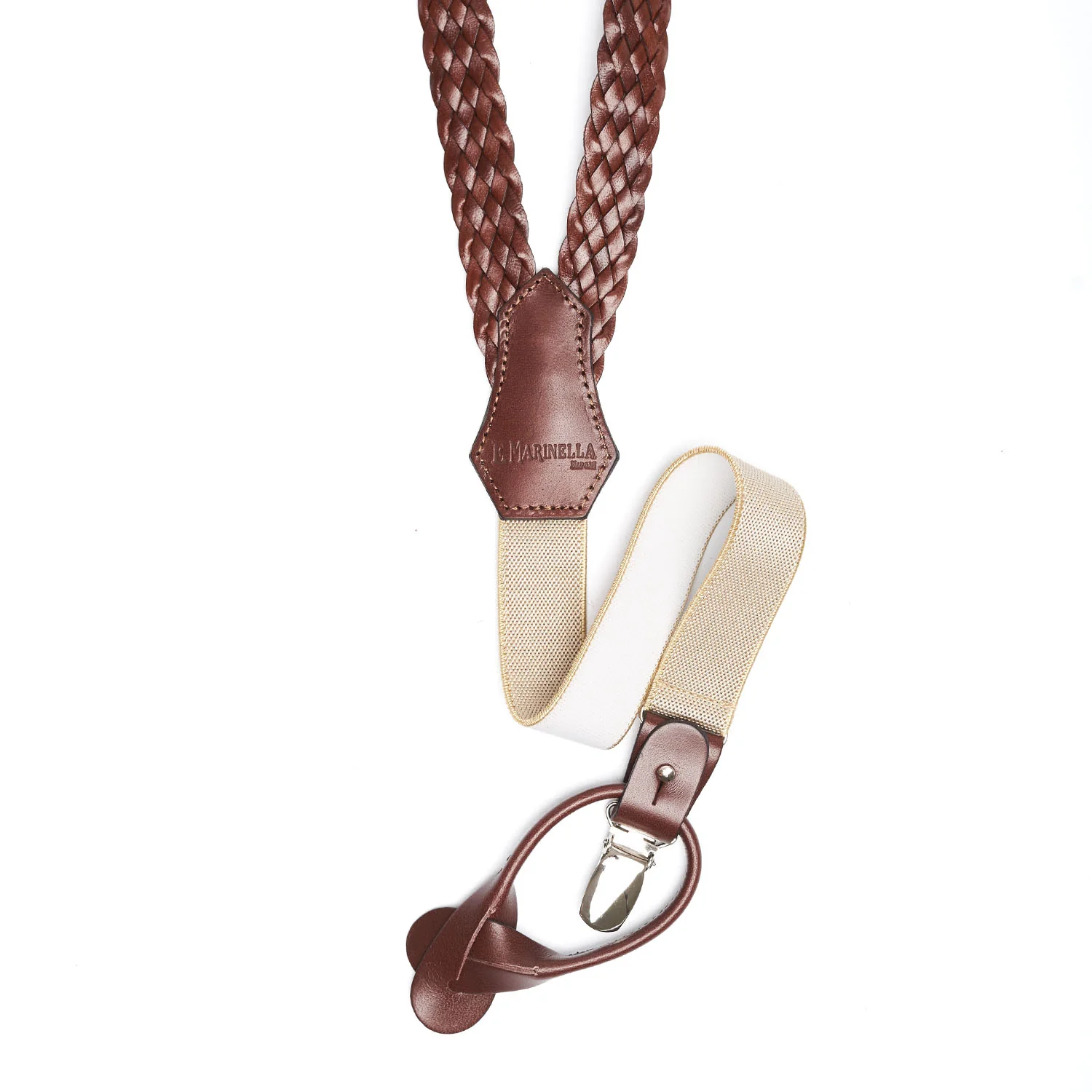 DARK BROWN WOVEN BRACES - Image 2