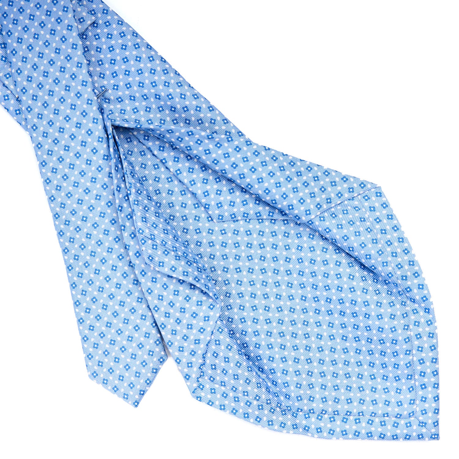 LIGHT BLUE 5 FOLD SARTORIAL SILK TIE