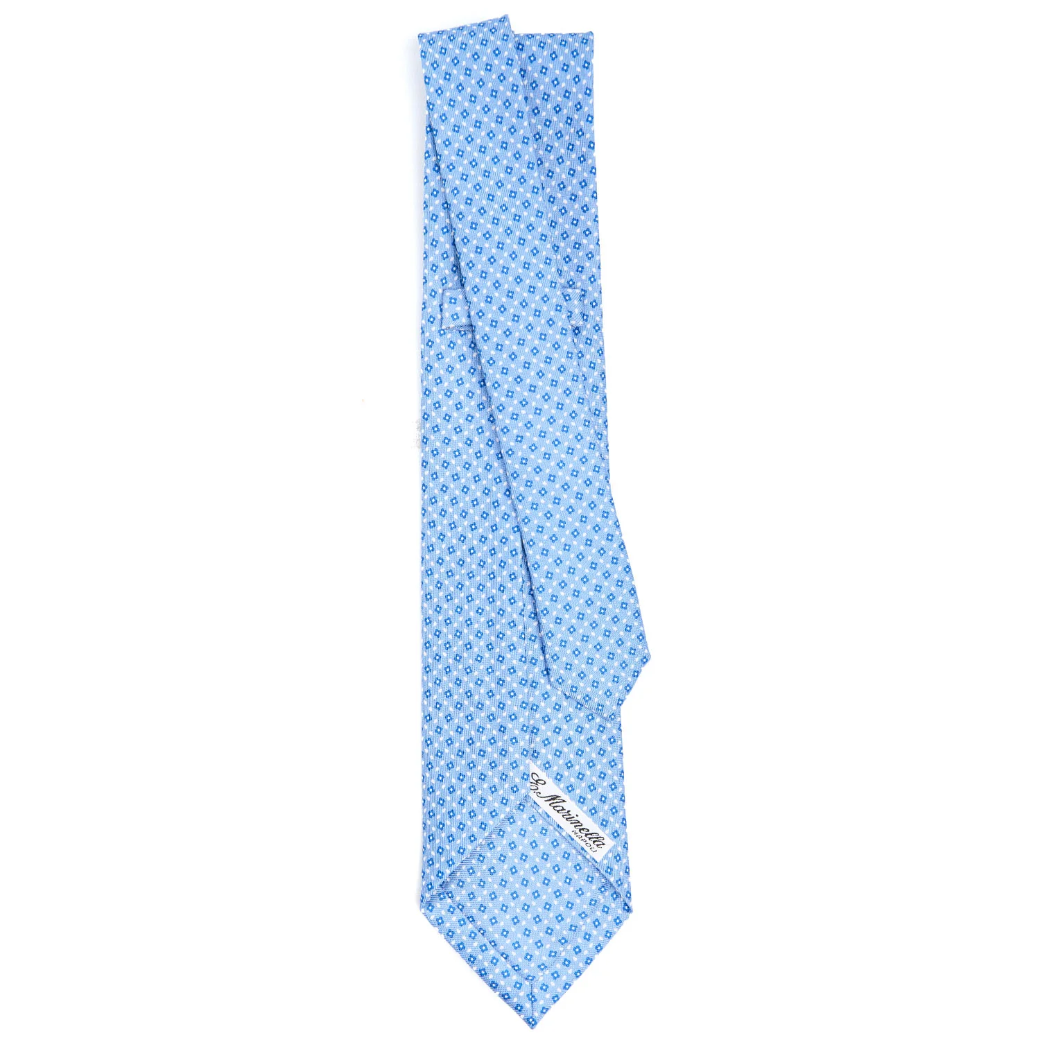 LIGHT BLUE 5 FOLD SARTORIAL SILK TIE - Image 3