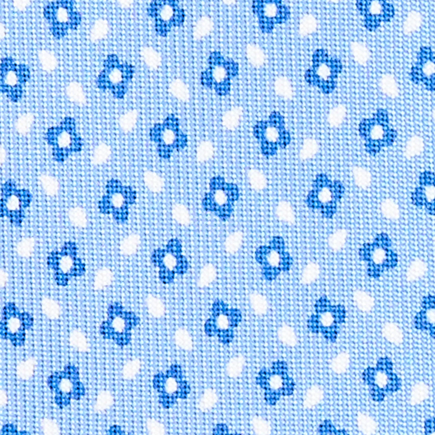 LIGHT BLUE 5 FOLD SARTORIAL SILK TIE - Image 4