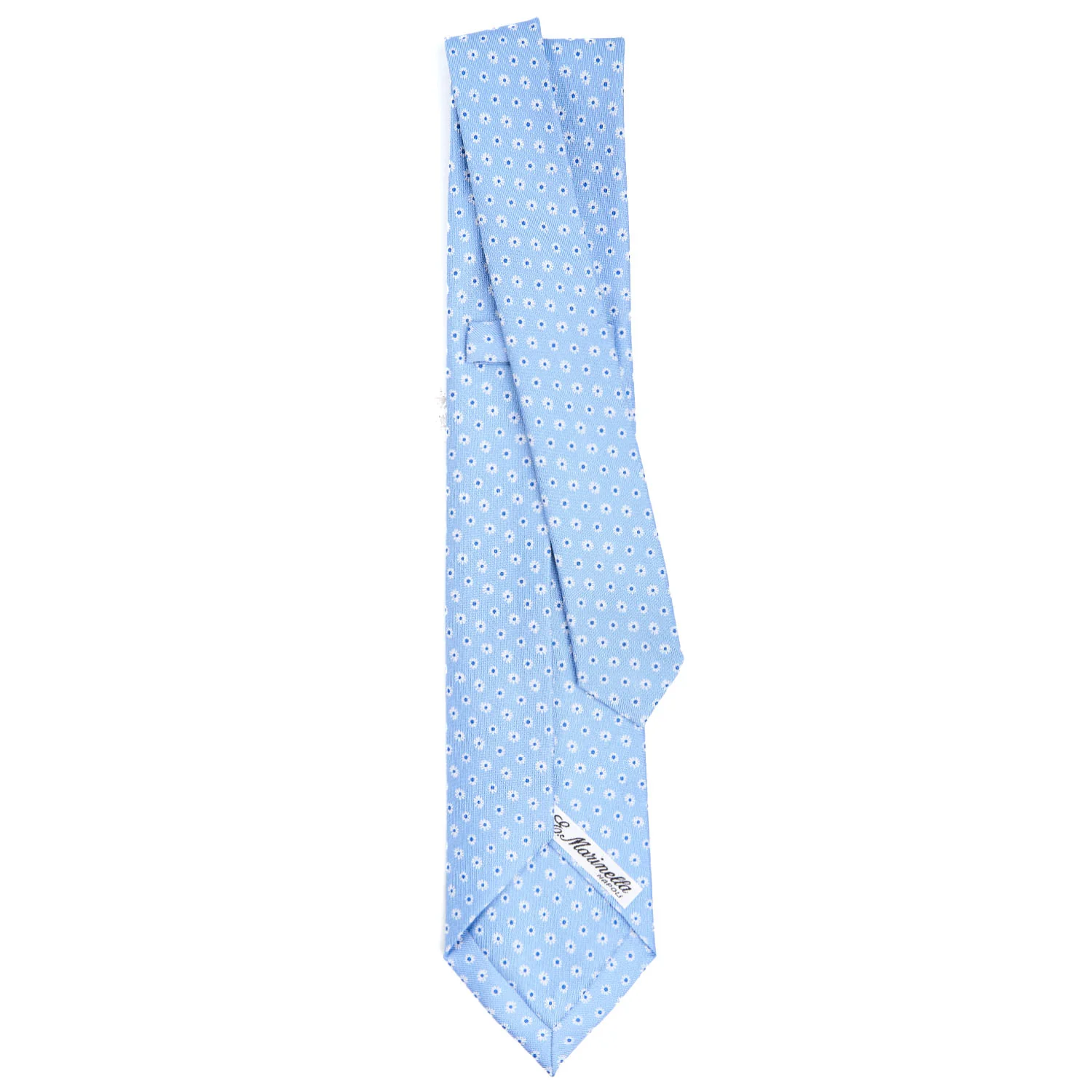 LIGHT BLUE 5 FOLD SARTORIAL SILK TIE - Image 3