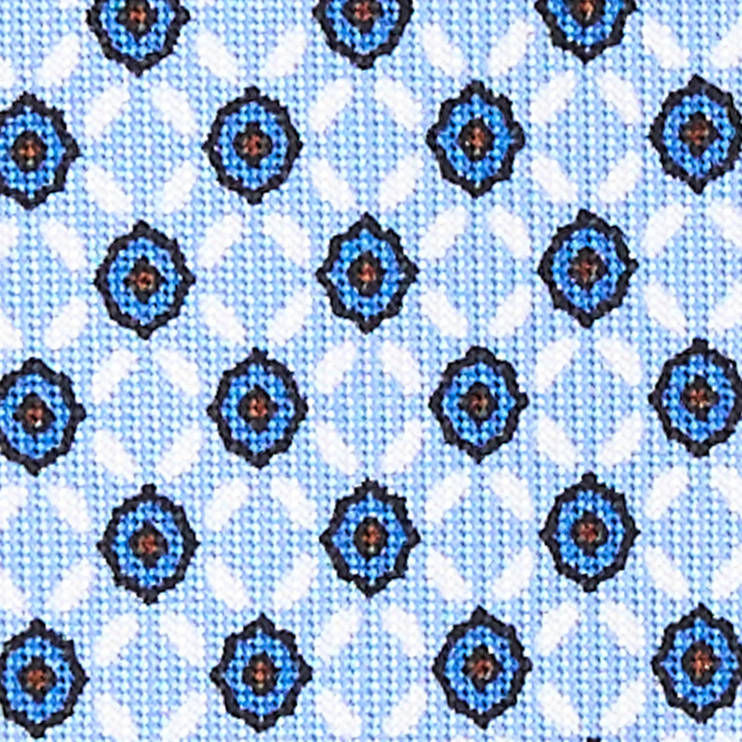 LIGHT BLUE 5 FOLD SARTORIAL SILK TIE - Image 4