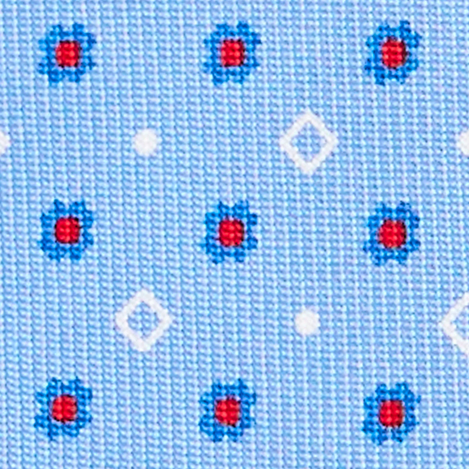LIGHT BLUE 5 FOLD SARTORIAL SILK TIE - Image 4