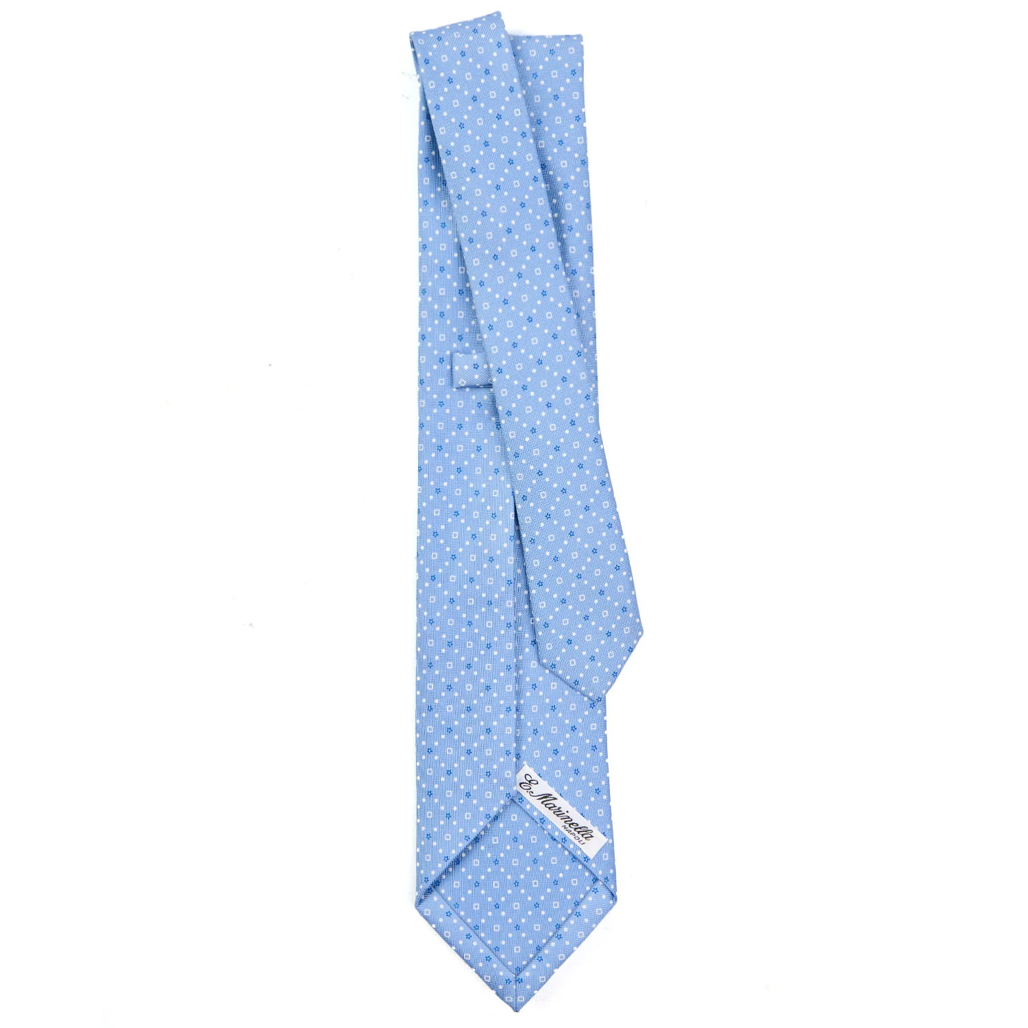 LIGHT BLUE 5 FOLD SARTORIAL SILK TIE - Image 3