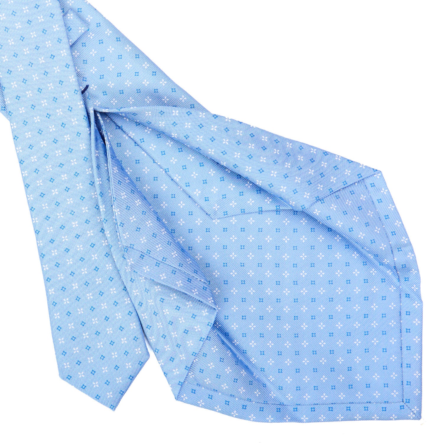 LIGHT BLUE 5 FOLD SARTORIAL SILK TIE