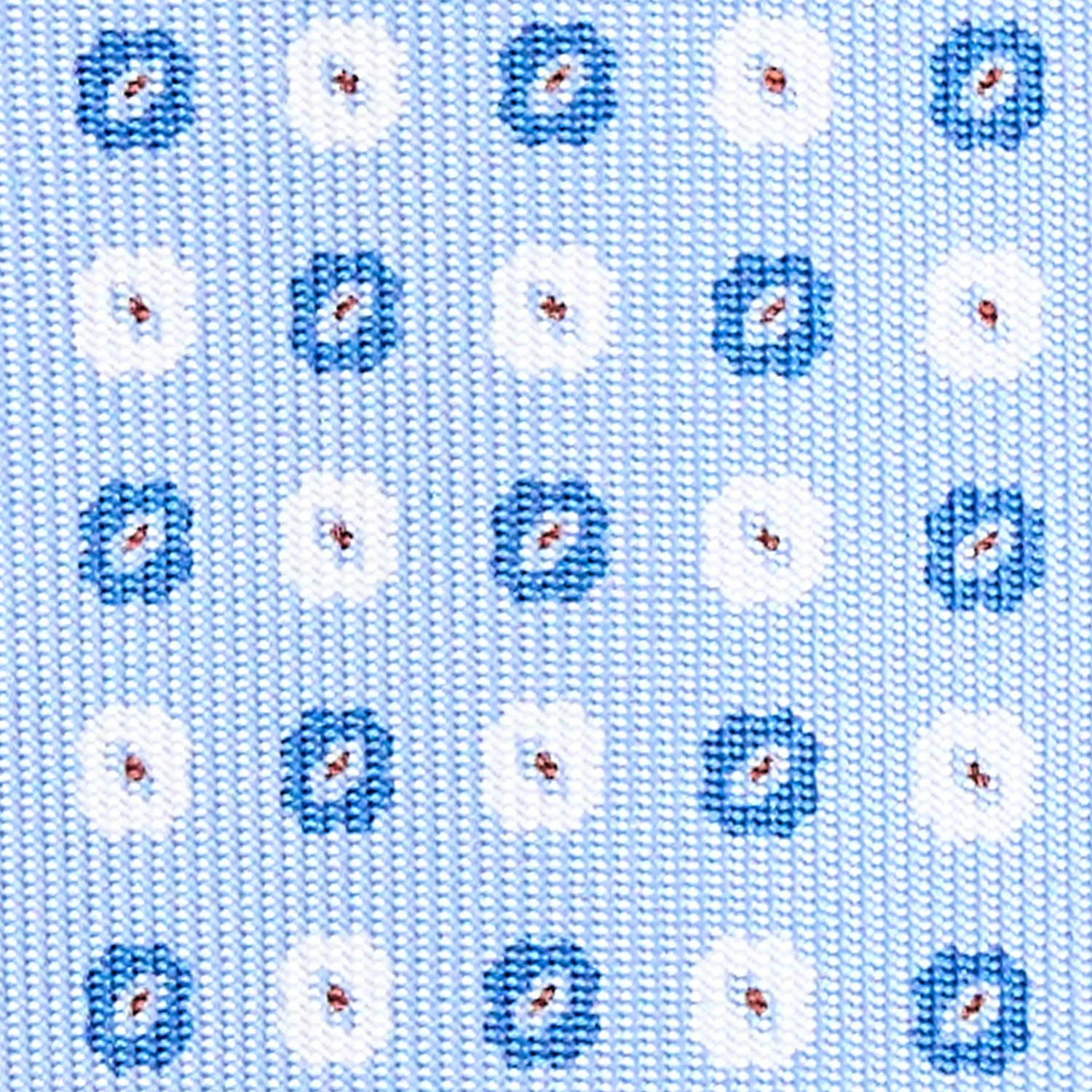 LIGHT BLUE 7 FOLD SARTORIAL SILK TIE - Image 4