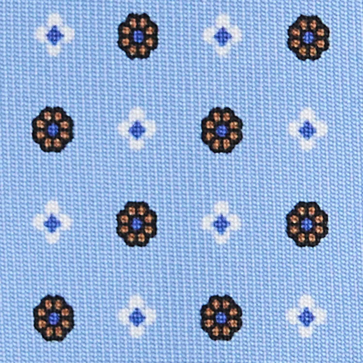 LIGHT BLUE 7 FOLD SARTORIAL SILK TIE - Image 4