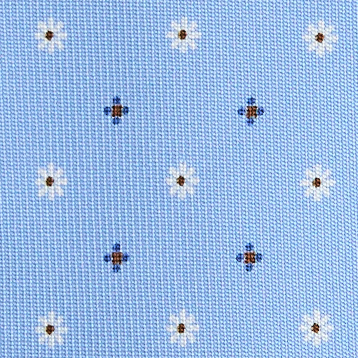 LIGHT BLUE 7 FOLD SARTORIAL SILK TIE - Image 4