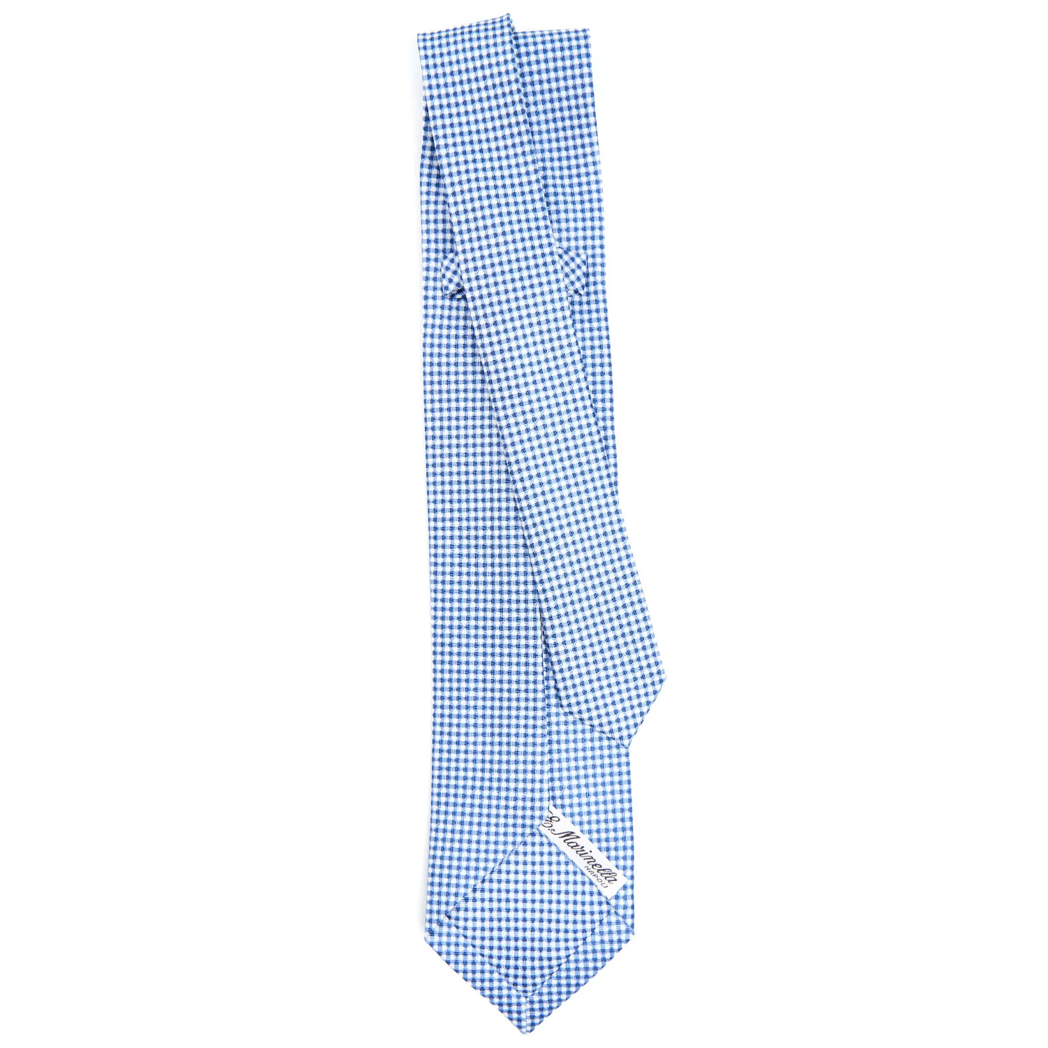 LIGHT BLUE 9 FOLD SARTORIAL SILK TIE - Image 3