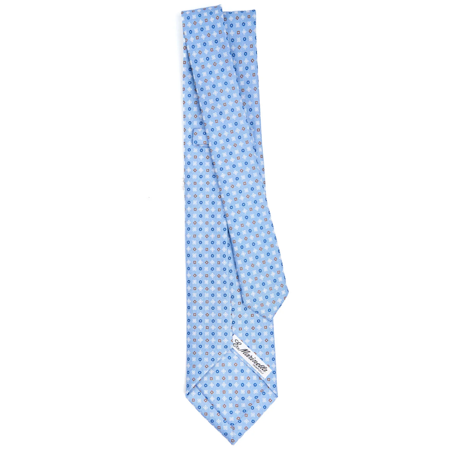 LIGHT BLUE 9 FOLD SARTORIAL SILK TIE - Image 3
