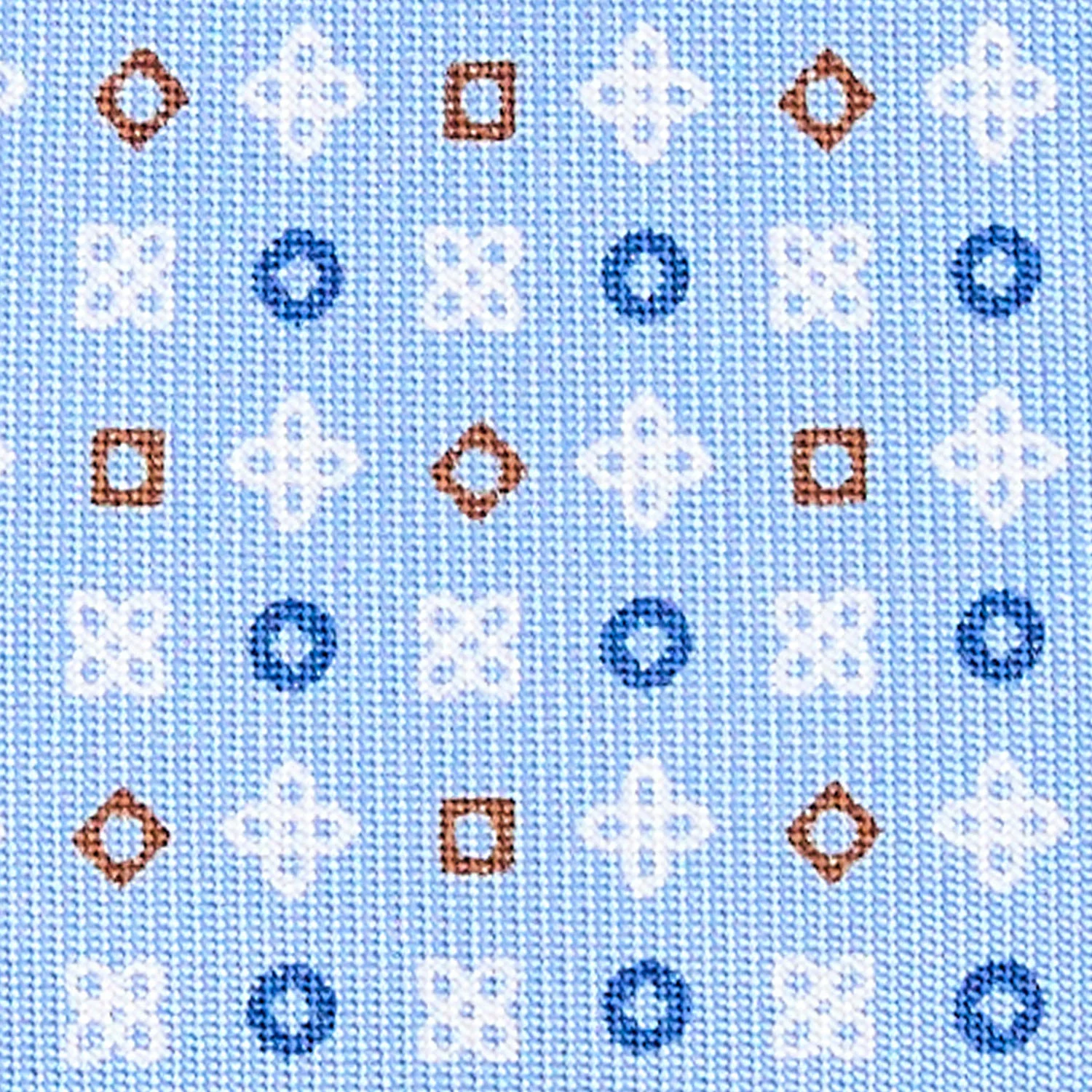 LIGHT BLUE 9 FOLD SARTORIAL SILK TIE - Image 4
