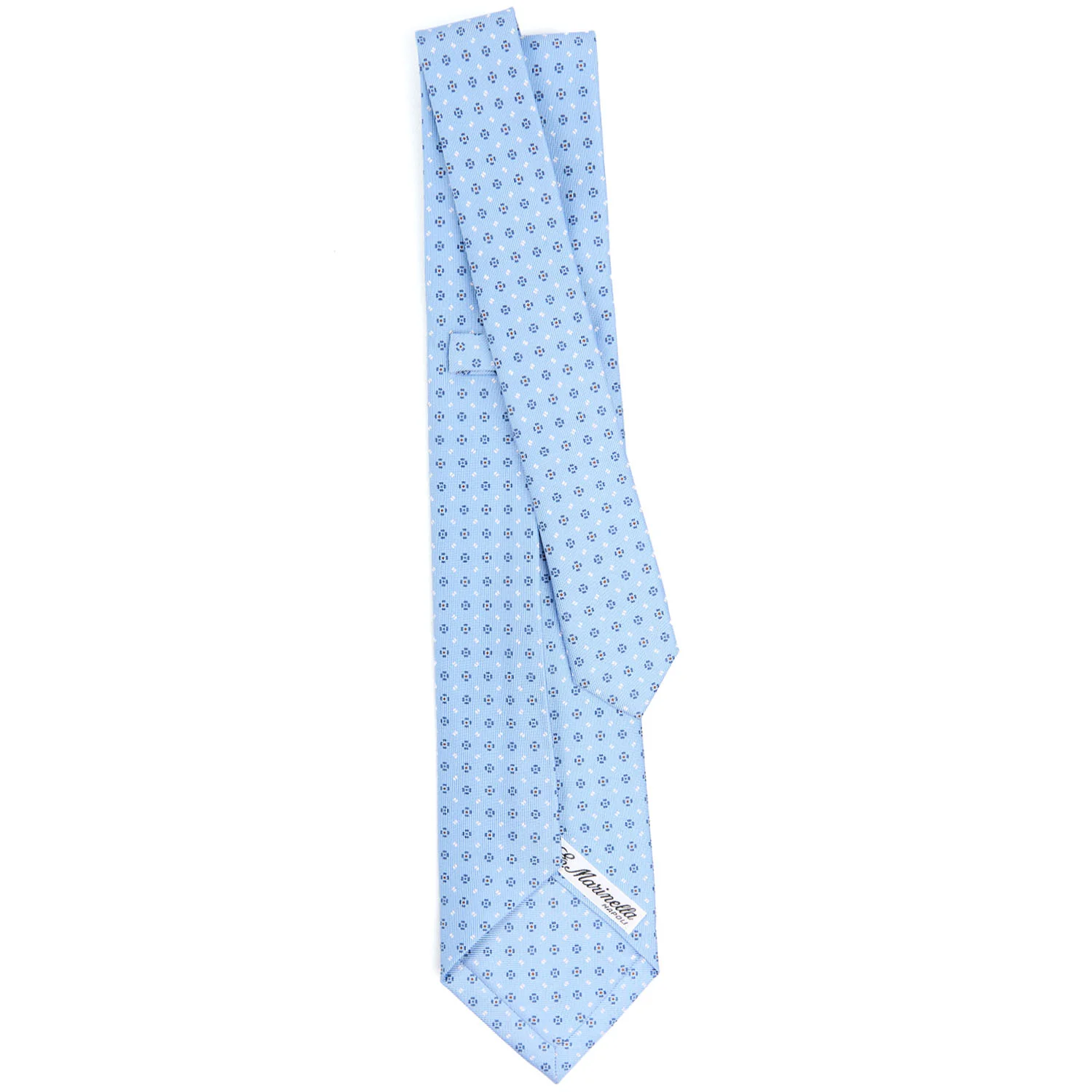 LIGHT BLUE 9 FOLD SARTORIAL SILK TIE - Image 3