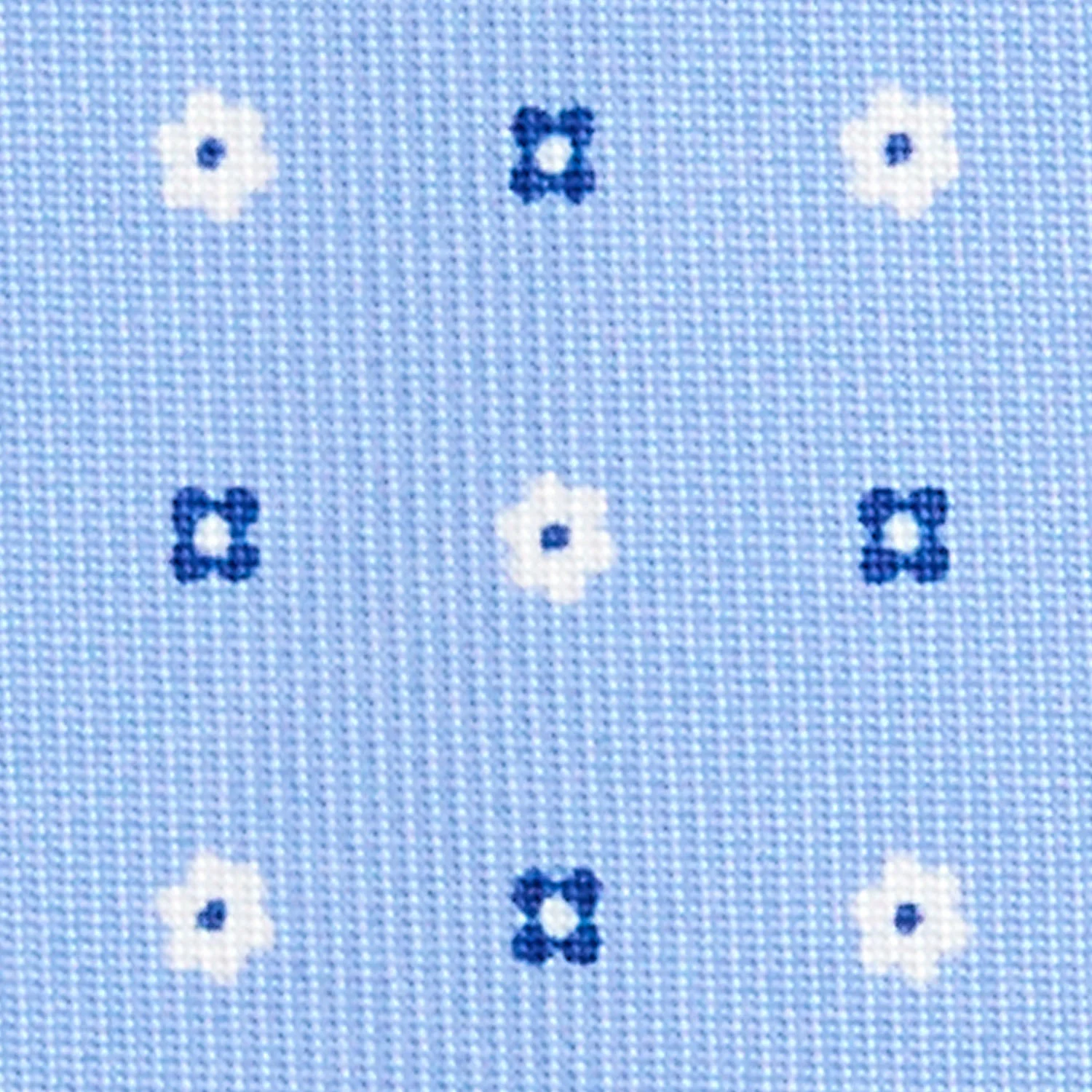 LIGHT BLUE 9 FOLD SARTORIAL SILK TIE - Image 4