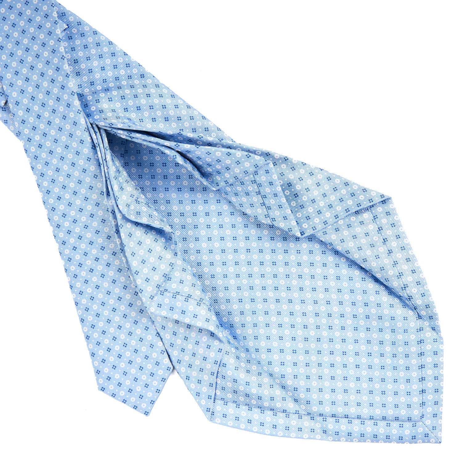 LIGHT BLUE 9 FOLD SARTORIAL SILK TIE