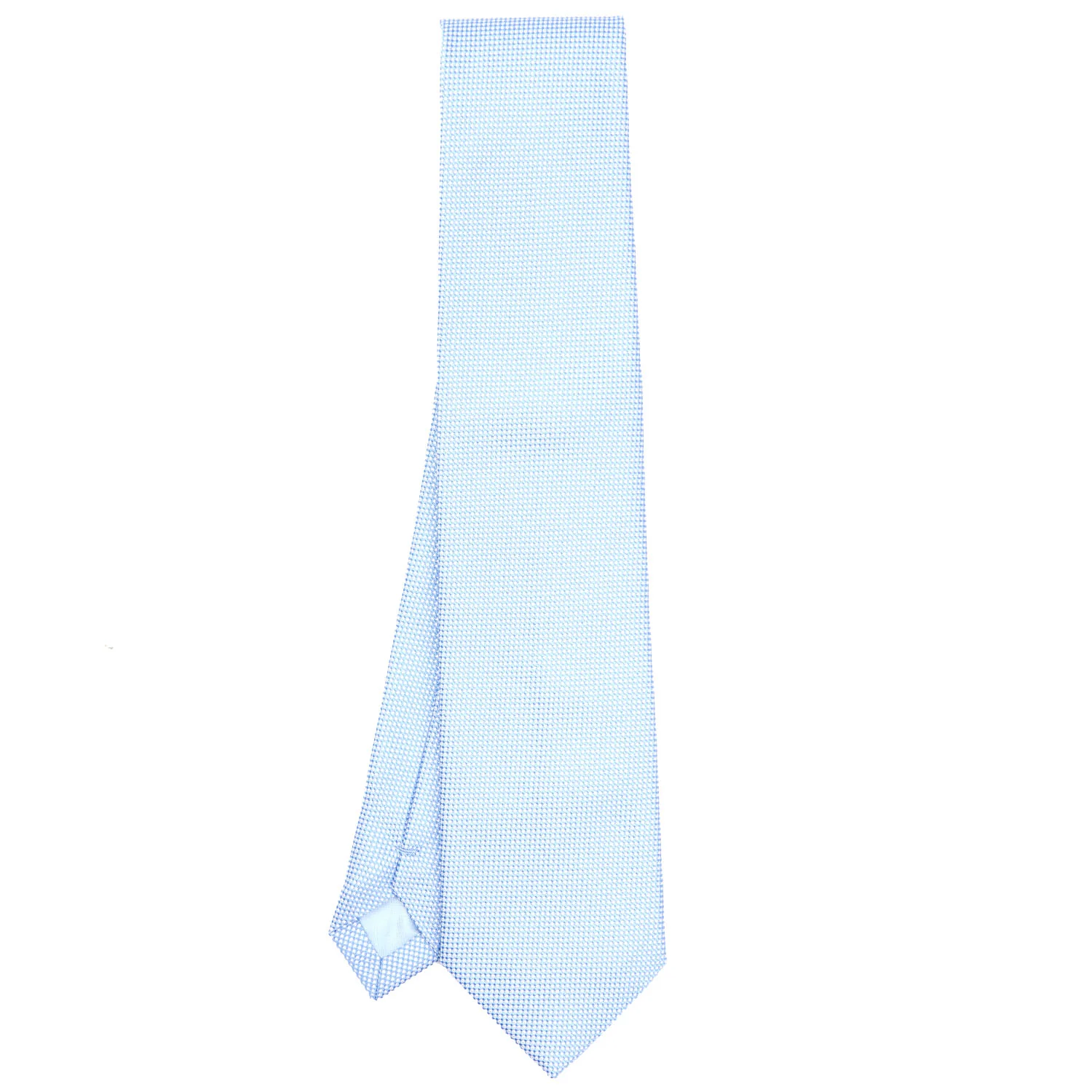 LIGHT BLUE CEREMONIAL JACQUARD SILK TIE - Image 2