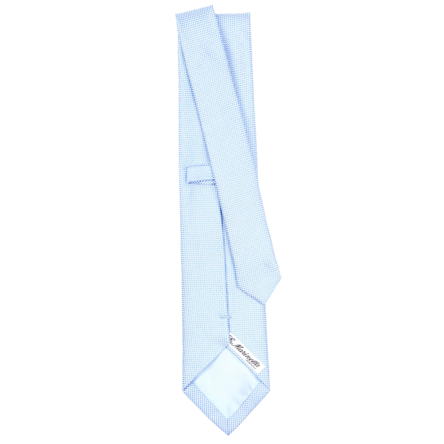 LIGHT BLUE CEREMONIAL JACQUARD SILK TIE - Image 3