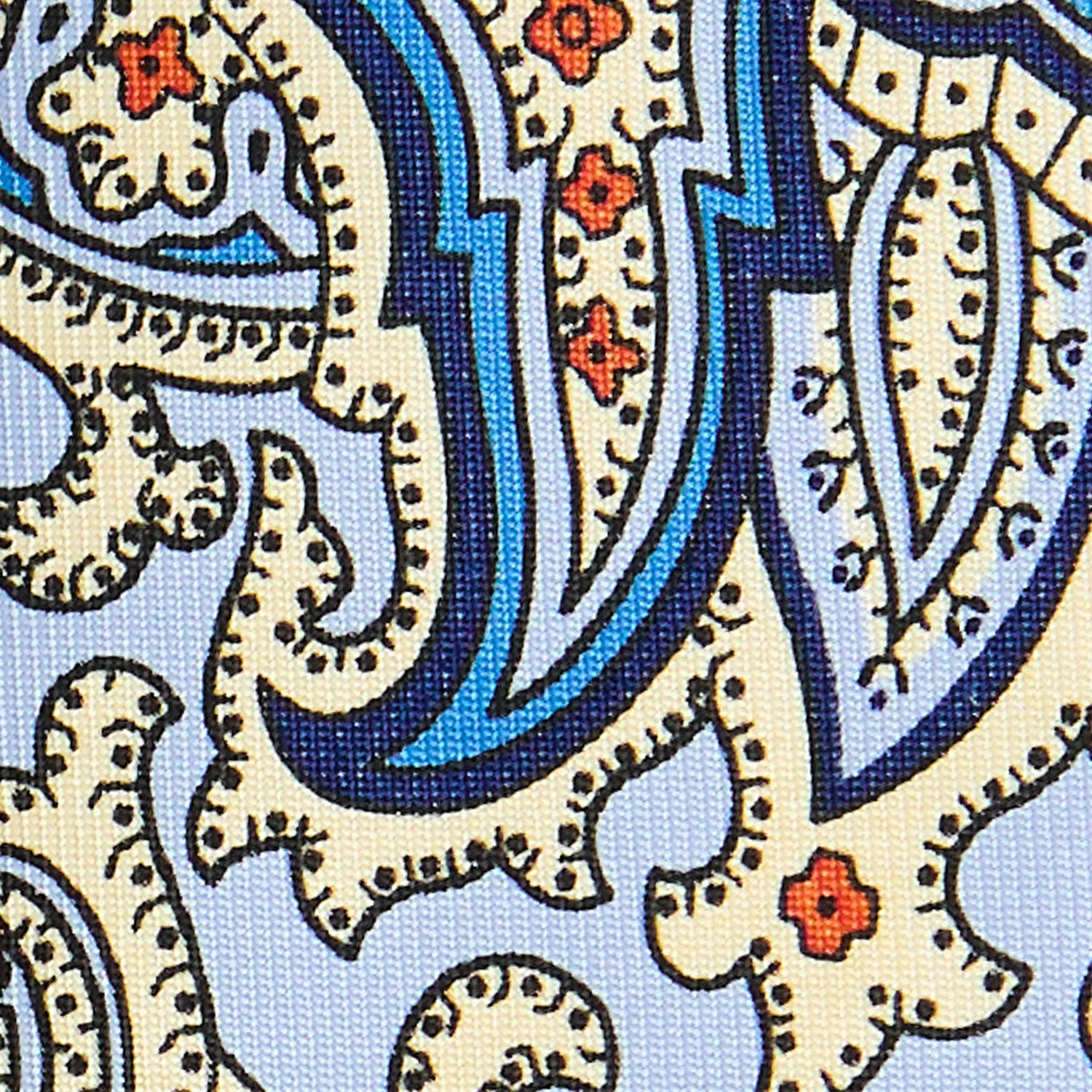 LIGHT BLUE CLASSIC LADY PRINTED SILK TIE - Image 5