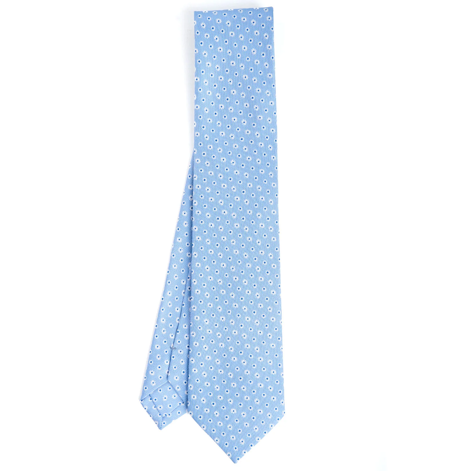LIGHT BLUE CLASSIC SILK TIE - Image 2