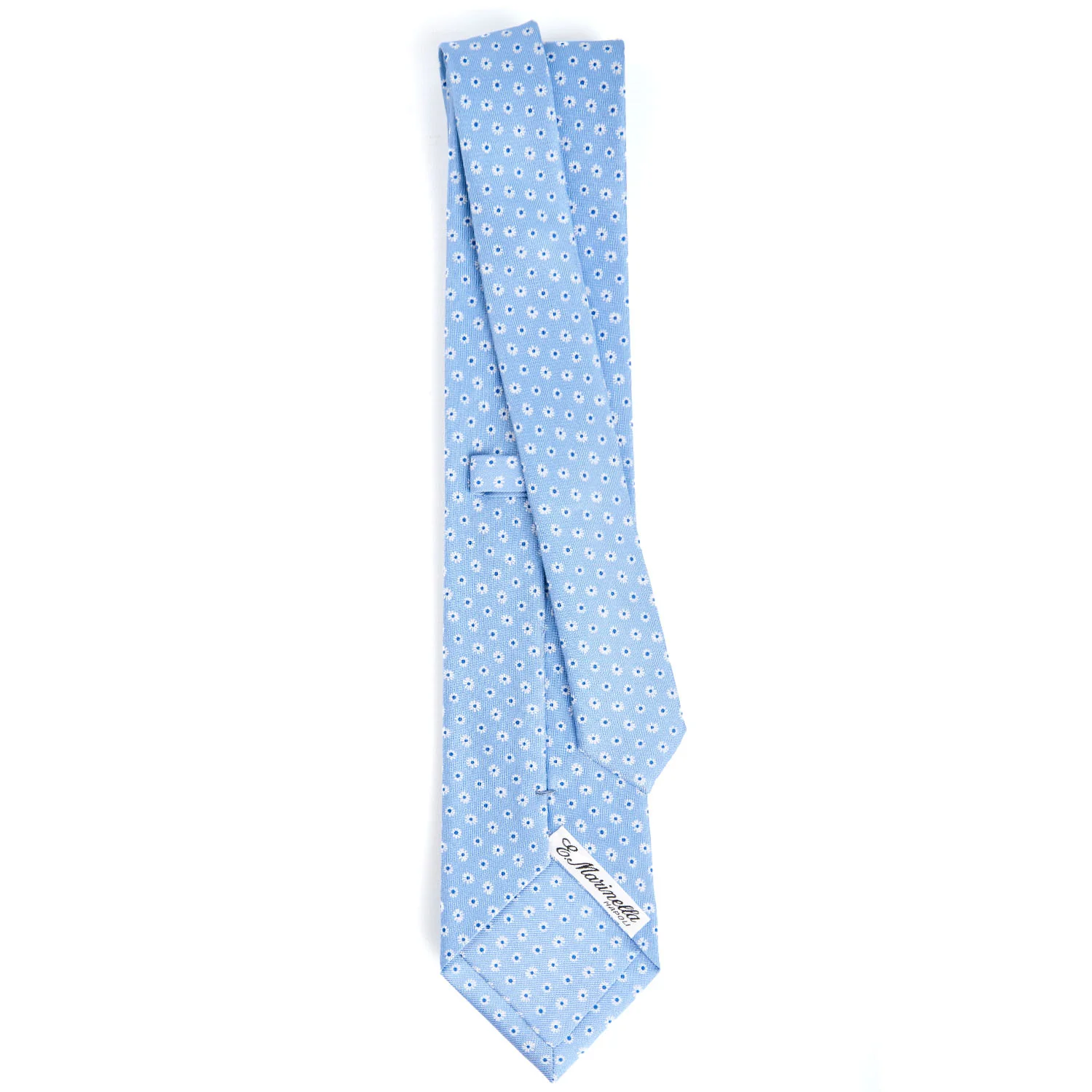 LIGHT BLUE CLASSIC SILK TIE - Image 3