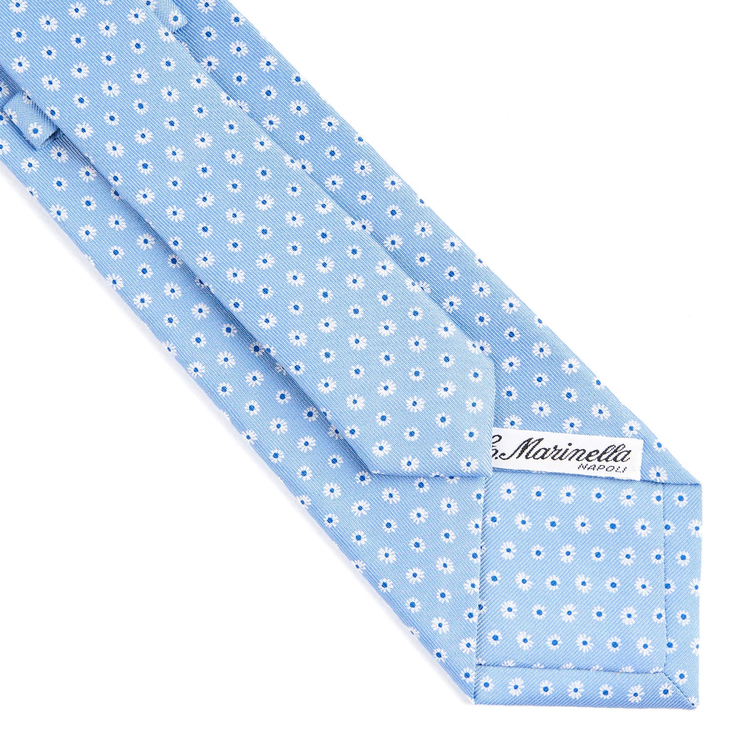 LIGHT BLUE CLASSIC SILK TIE - Image 4
