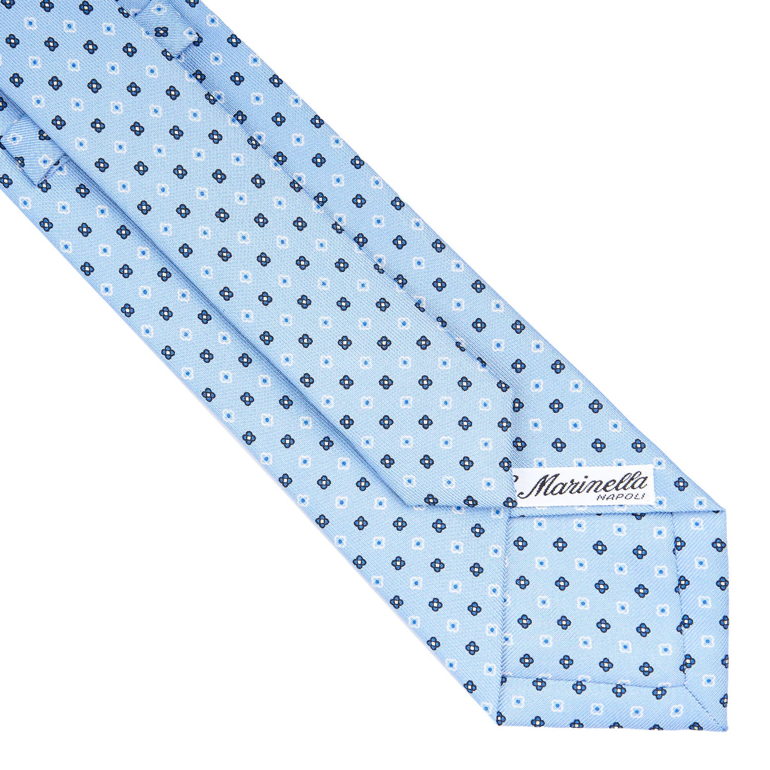 LIGHT BLUE CLASSIC SILK TIE - Image 4