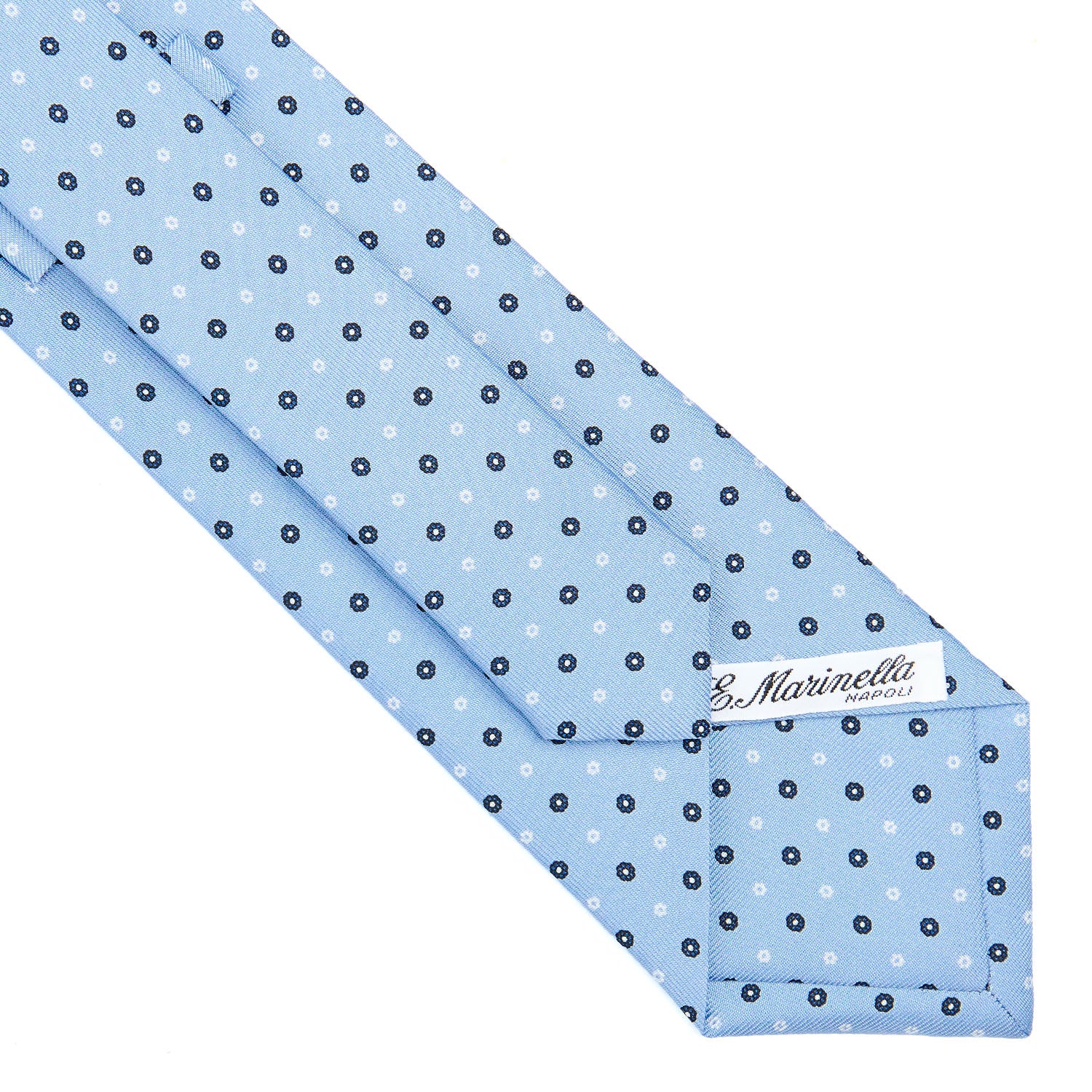 LIGHT BLUE CLASSIC SILK TIE - Image 4