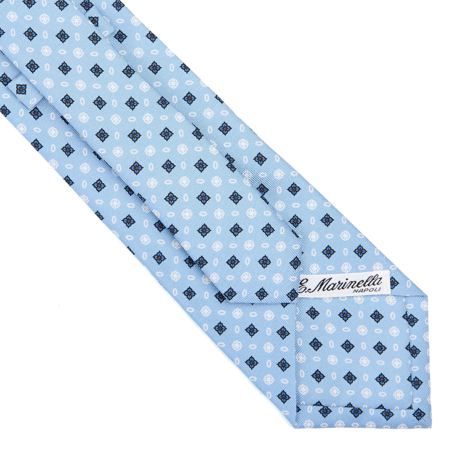 LIGHT BLUE CLASSIC SILK TIE - Image 4