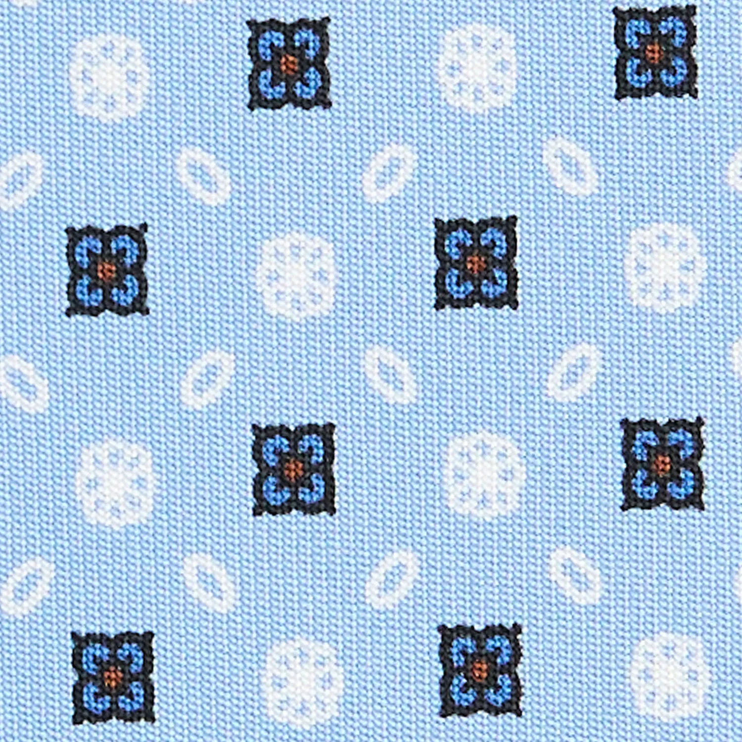 LIGHT BLUE CLASSIC SILK TIE - Image 5