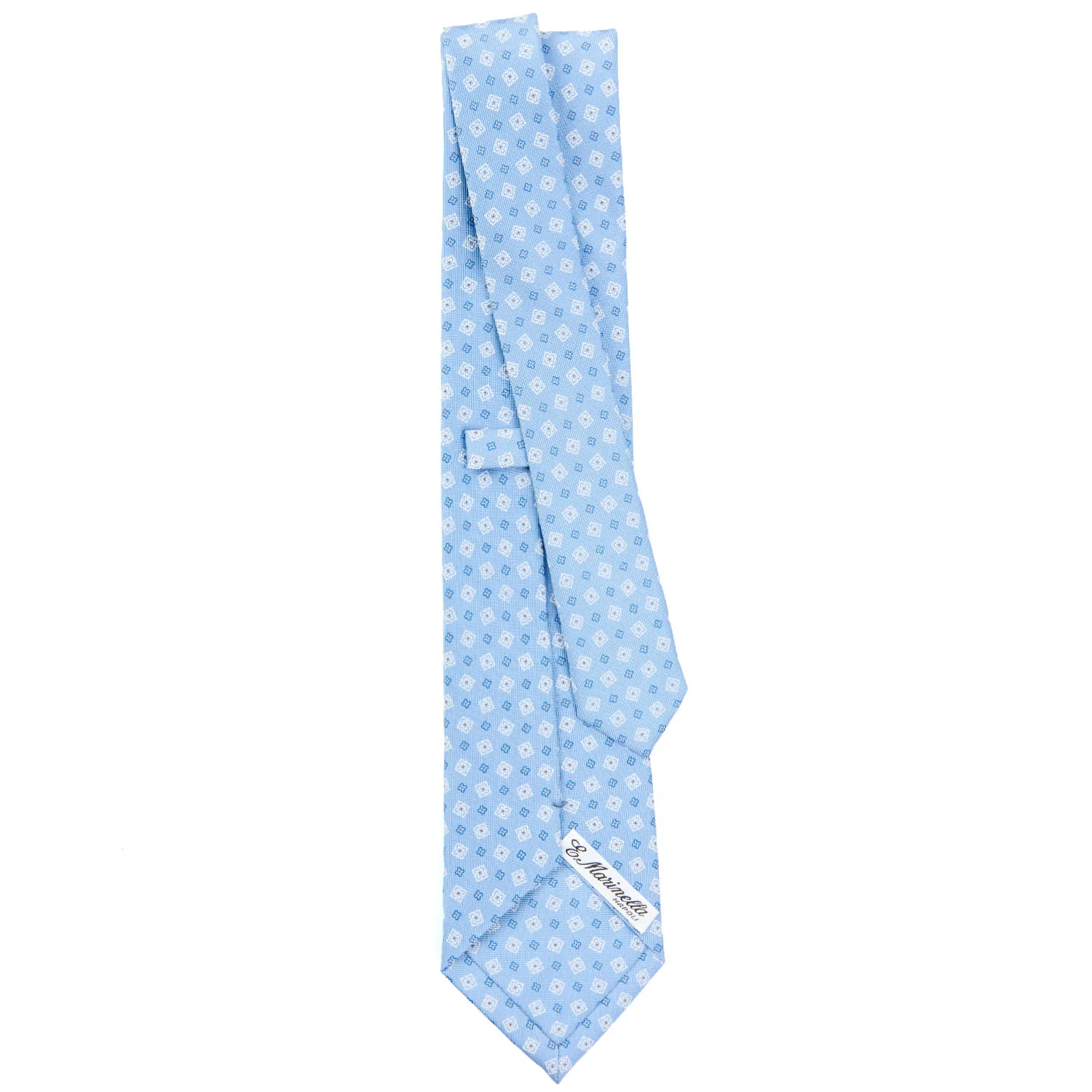 LIGHT BLUE CLASSIC SILK TIE - Image 3