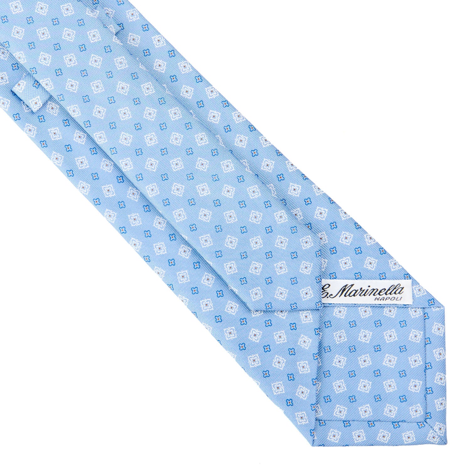 LIGHT BLUE CLASSIC SILK TIE - Image 4
