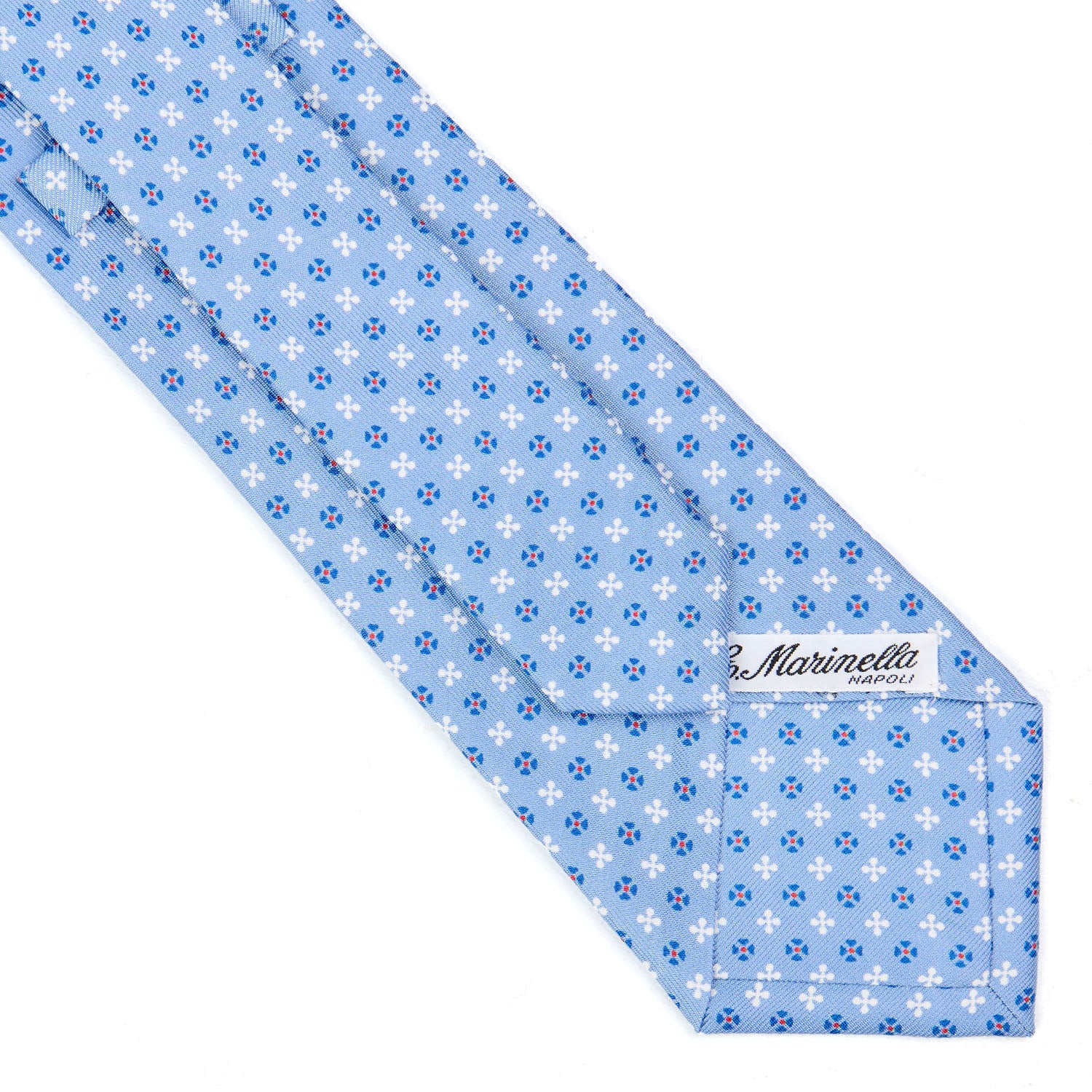 LIGHT BLUE CLASSIC SILK TIE - Image 4