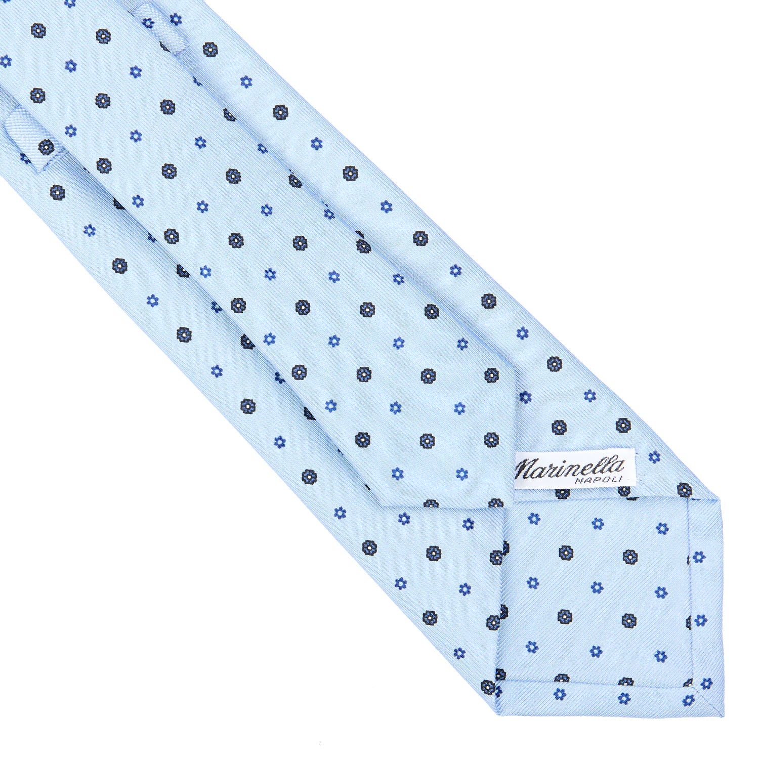 LIGHT BLUE CLASSIC SILK TIE - Image 4
