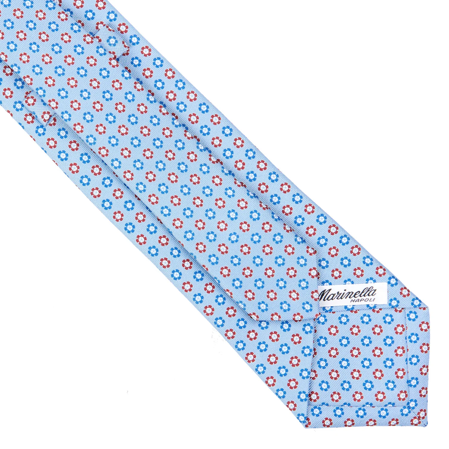 LIGHT BLUE CLASSIC SILK TIE - Image 4