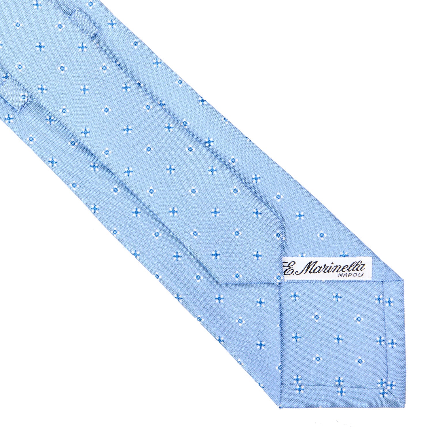 LIGHT BLUE CLASSIC SILK TIE - Image 4