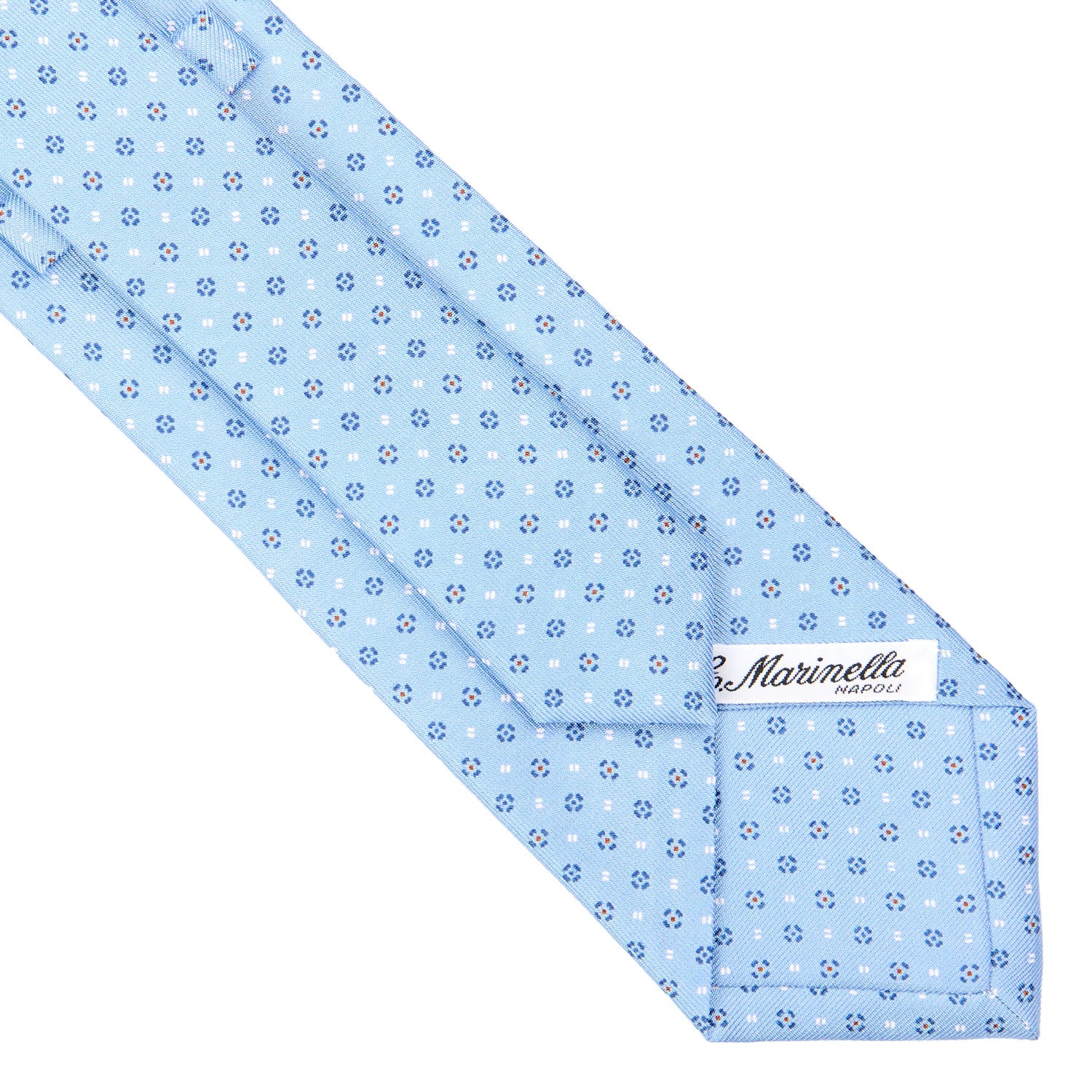 LIGHT BLUE CLASSIC SILK TIE - Image 4