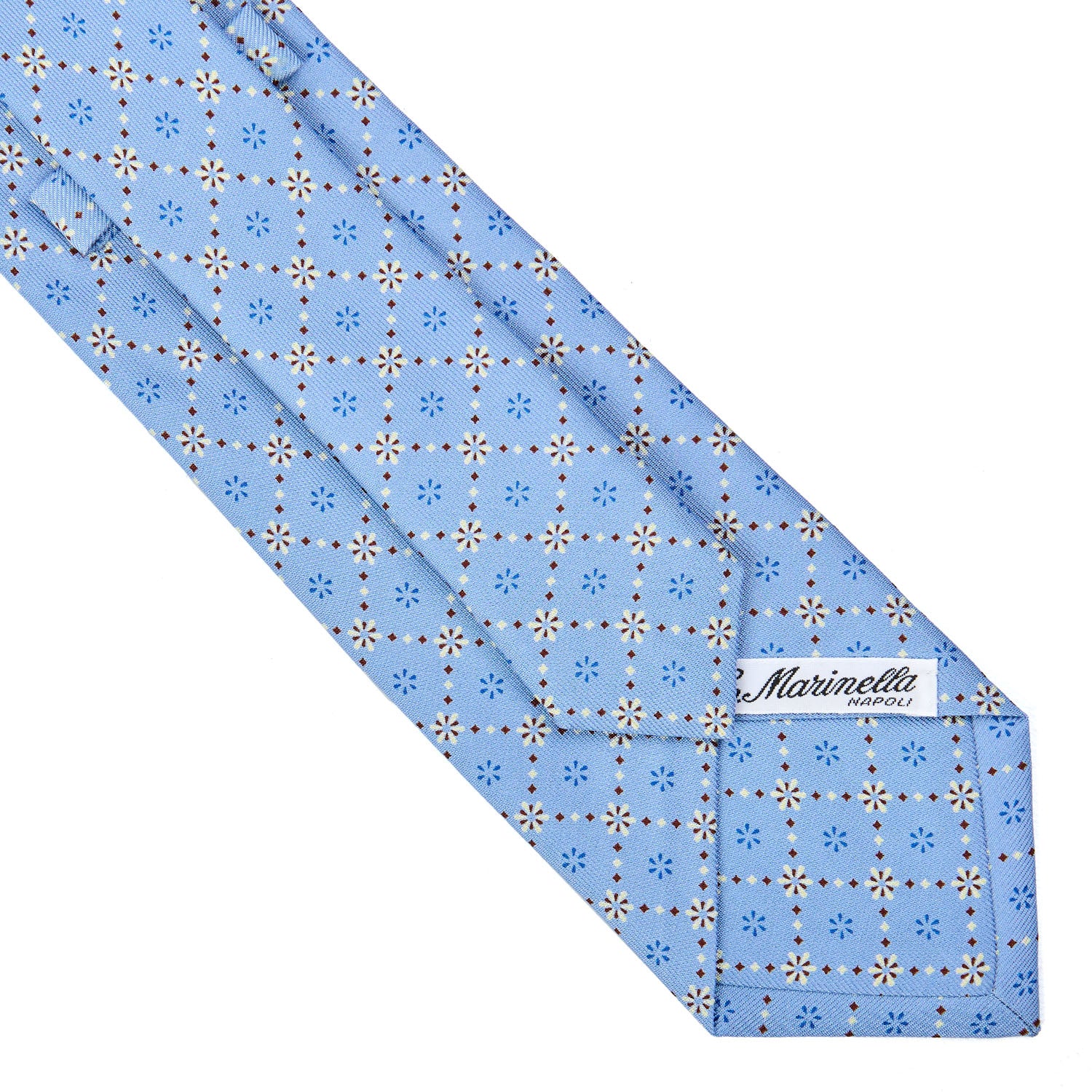 LIGHT BLUE CLASSIC SILK TIE - Image 4