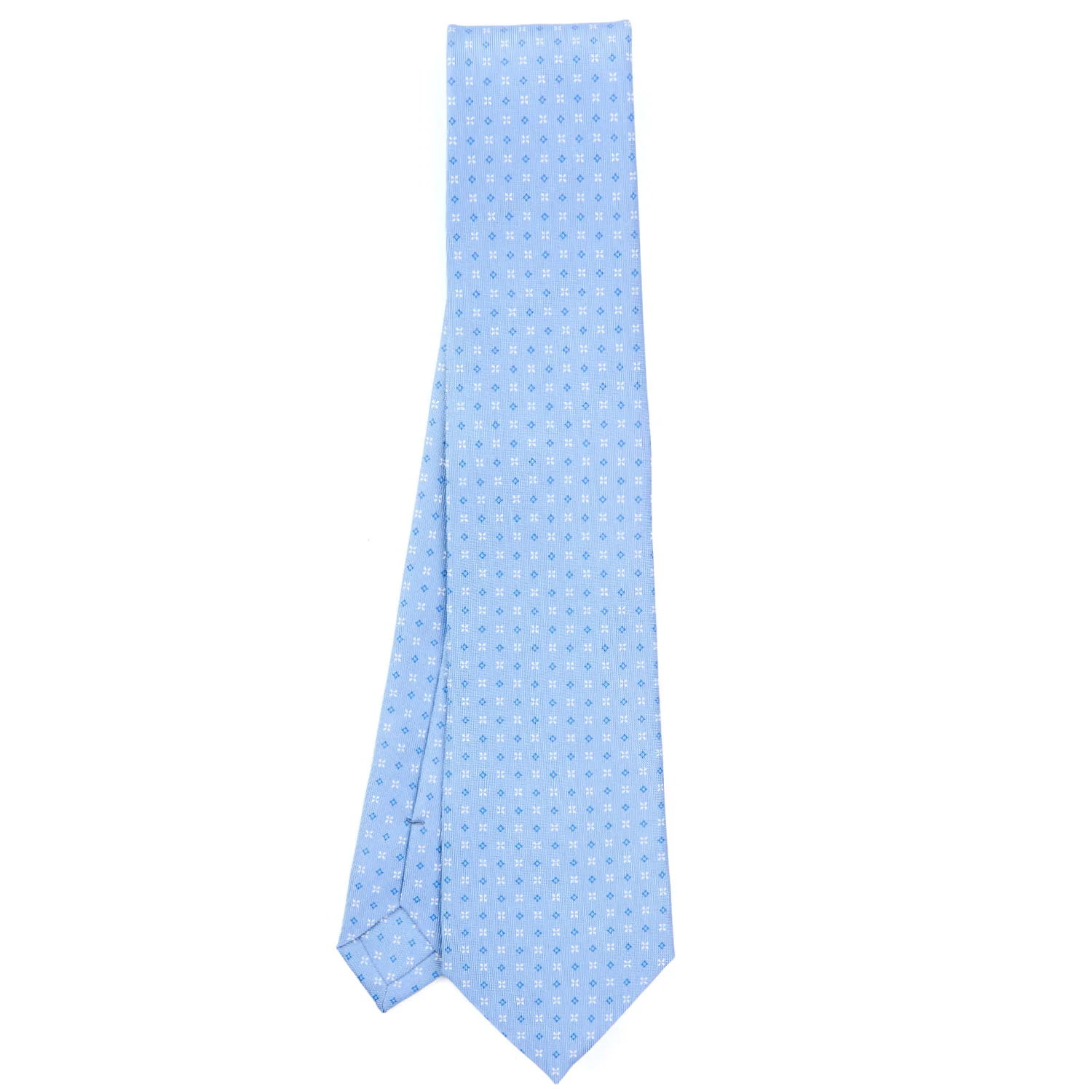 LIGHT BLUE CLASSIC SILK TIE - Image 2