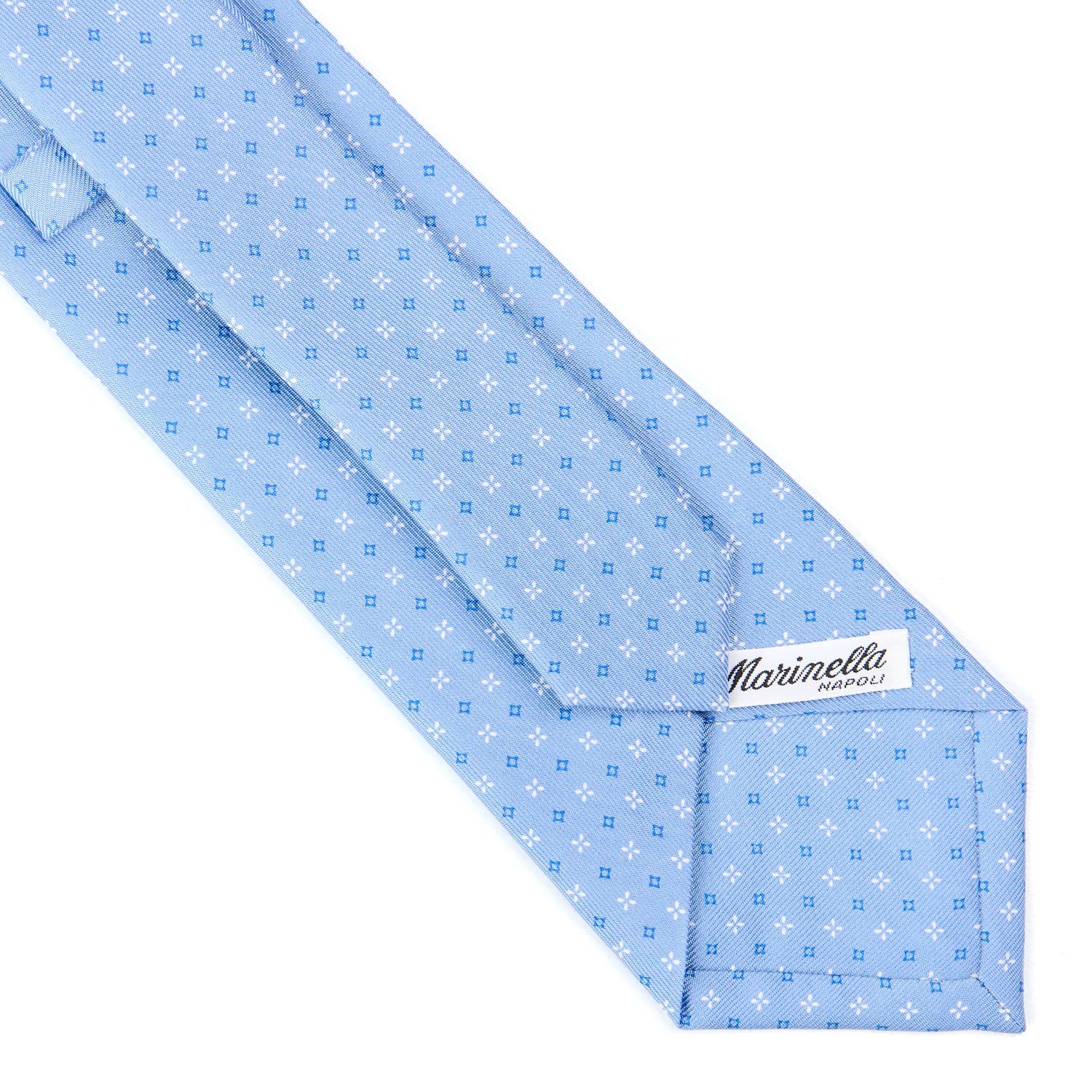 LIGHT BLUE CLASSIC SILK TIE - Image 4