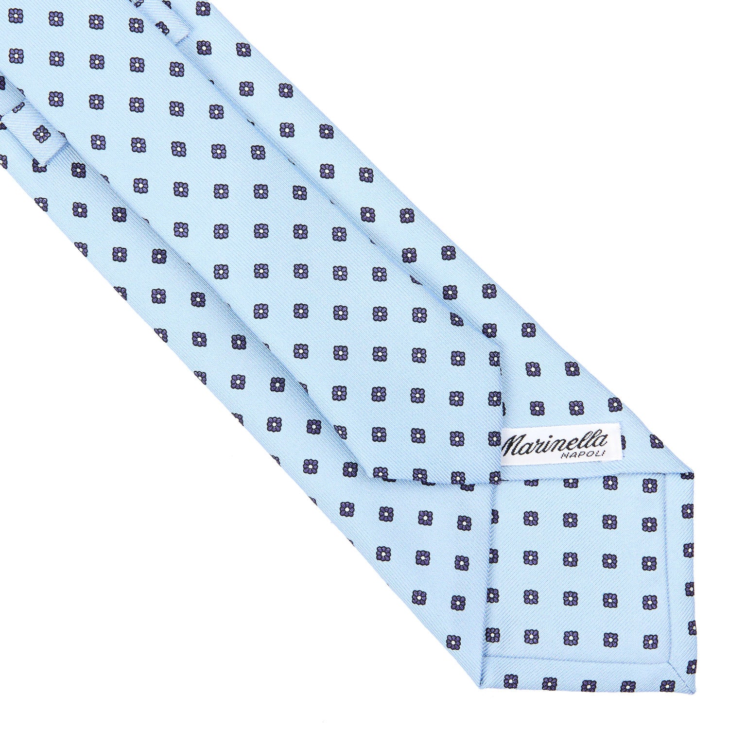 LIGHT BLUE CLASSIC SILK TIE - Image 4